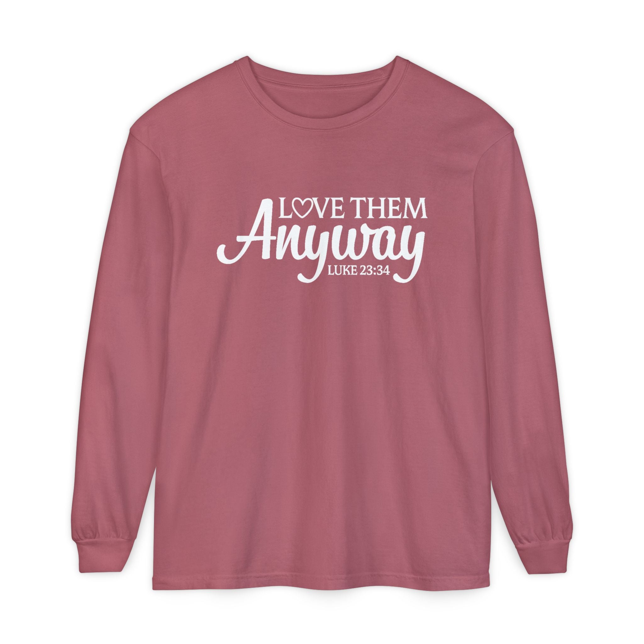 Faith Based Teen Girls - Long Sleeve T-Shirt - Love Them Anyways | Long - sleeve by atgodanddesigns