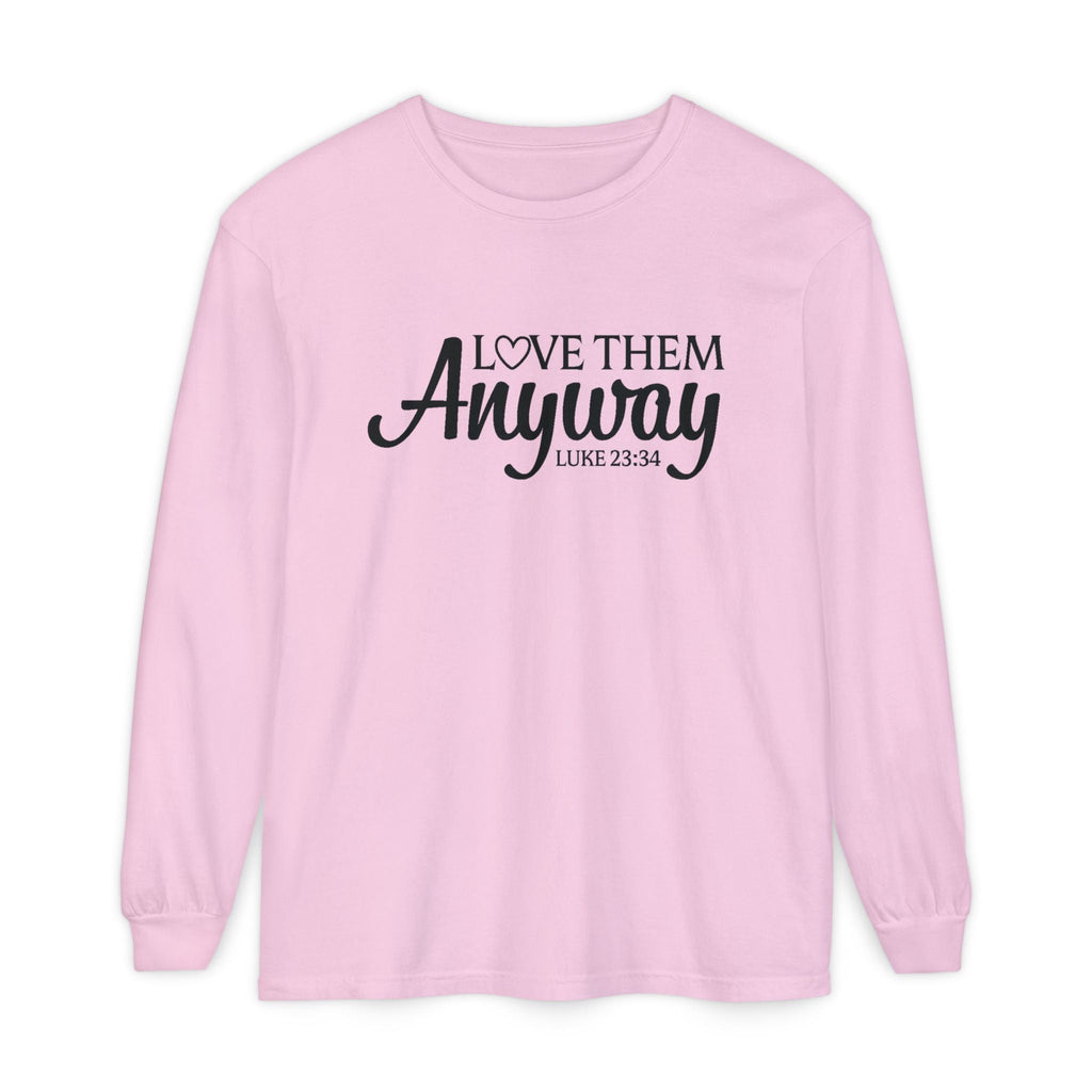 Faith Based Teen Girls - Long Sleeve T-Shirt - Love Them Anyways | Long - sleeve by atgodanddesigns