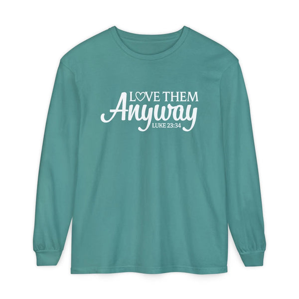 Faith Based Teen Girls - Long Sleeve T-Shirt - Love Them Anyways | Long - sleeve by atgodanddesigns