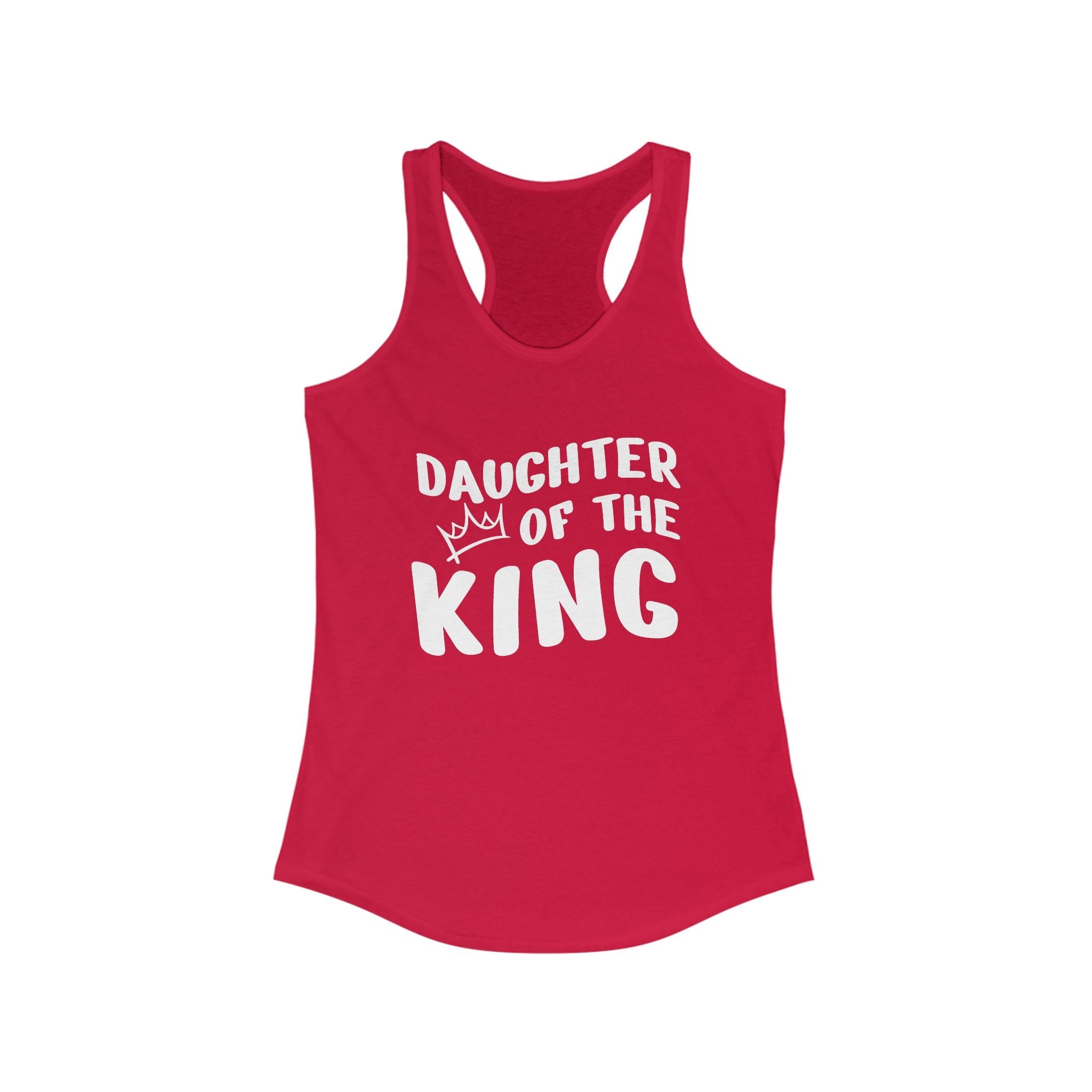 Faith Based Teen Girls Racerback Tank - Daughter of the King | Tank Top by atgodanddesigns