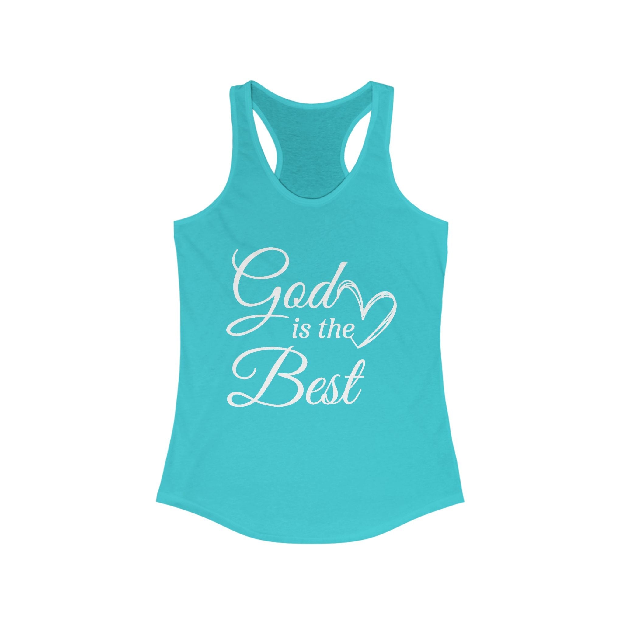 Faith Based Teen Girls Racerback Tank - God Is The Best | Tank Top by atgodanddesigns