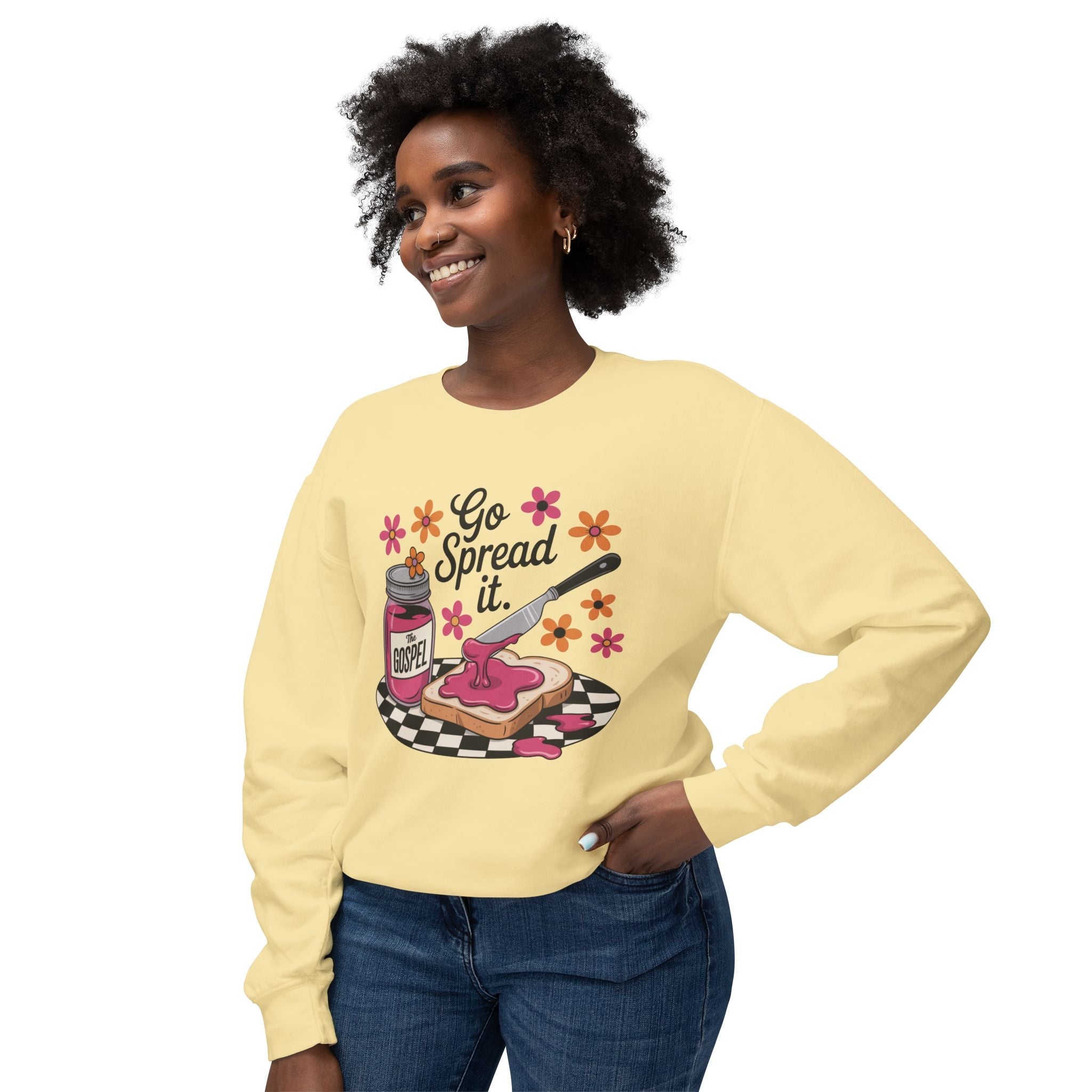 Faith Based Teen Girls Sweatshirt - Go Spread It | Sweatshirt by atgodanddesigns
