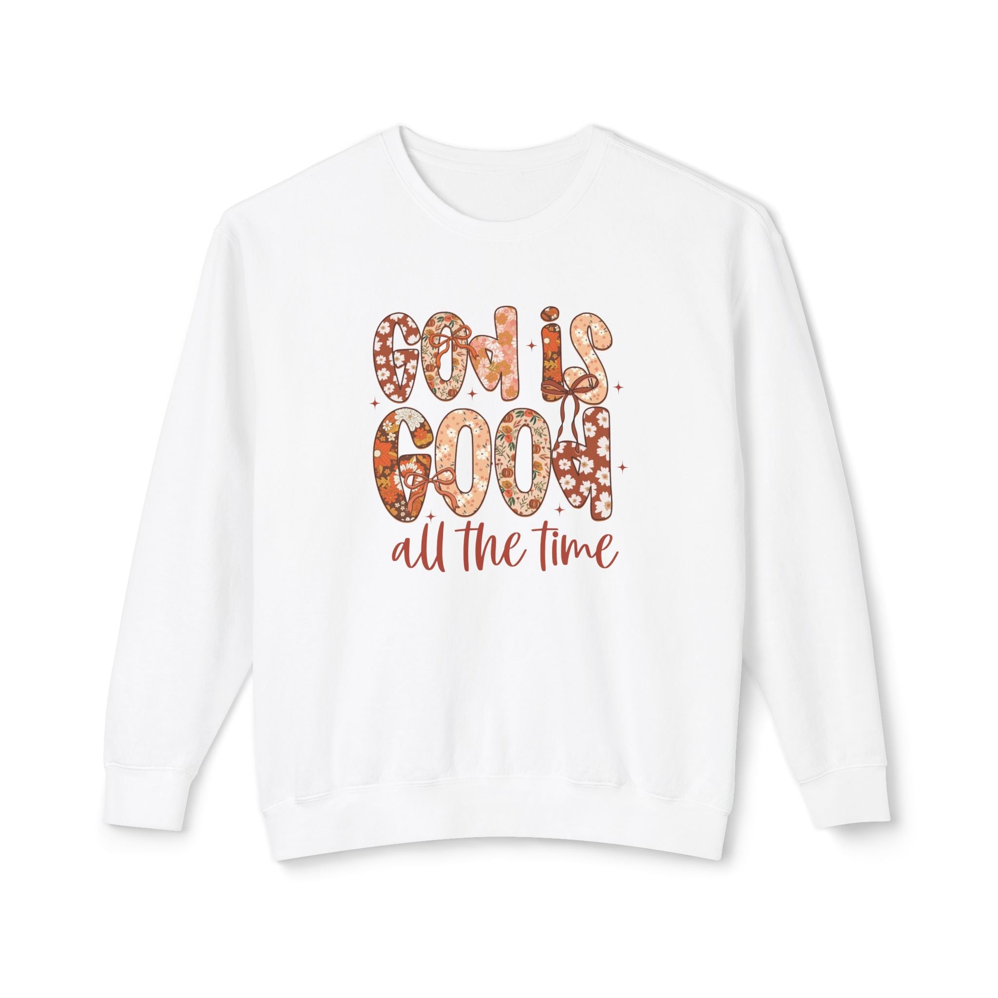 Faith Based Teen Girls Sweatshirt - God Is Good All The Time | Sweatshirt by atgodanddesigns
