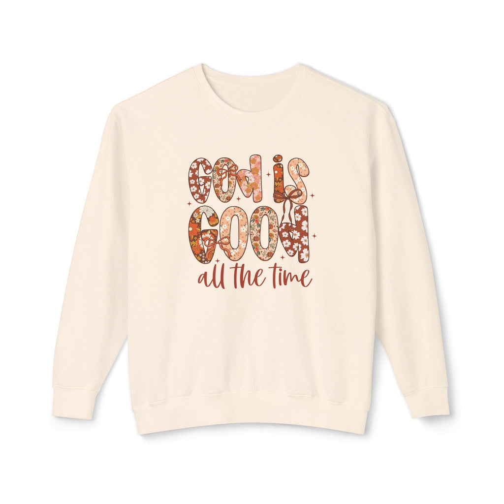 Faith Based Teen Girls Sweatshirt - God Is Good All The Time | Sweatshirt by atgodanddesigns
