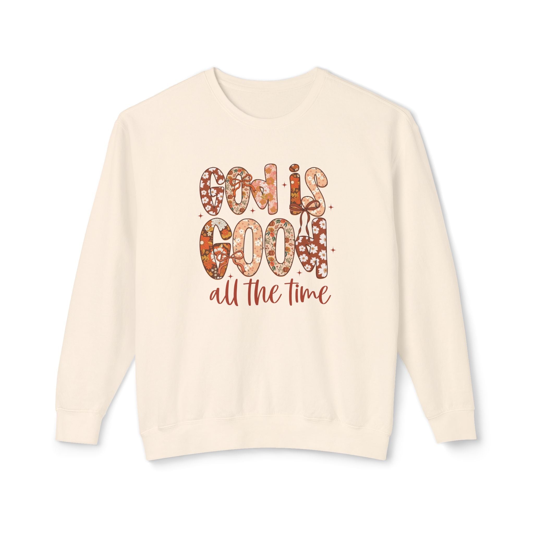 Faith Based Teen Girls Sweatshirt - God Is Good All The Time | Sweatshirt by atgodanddesigns