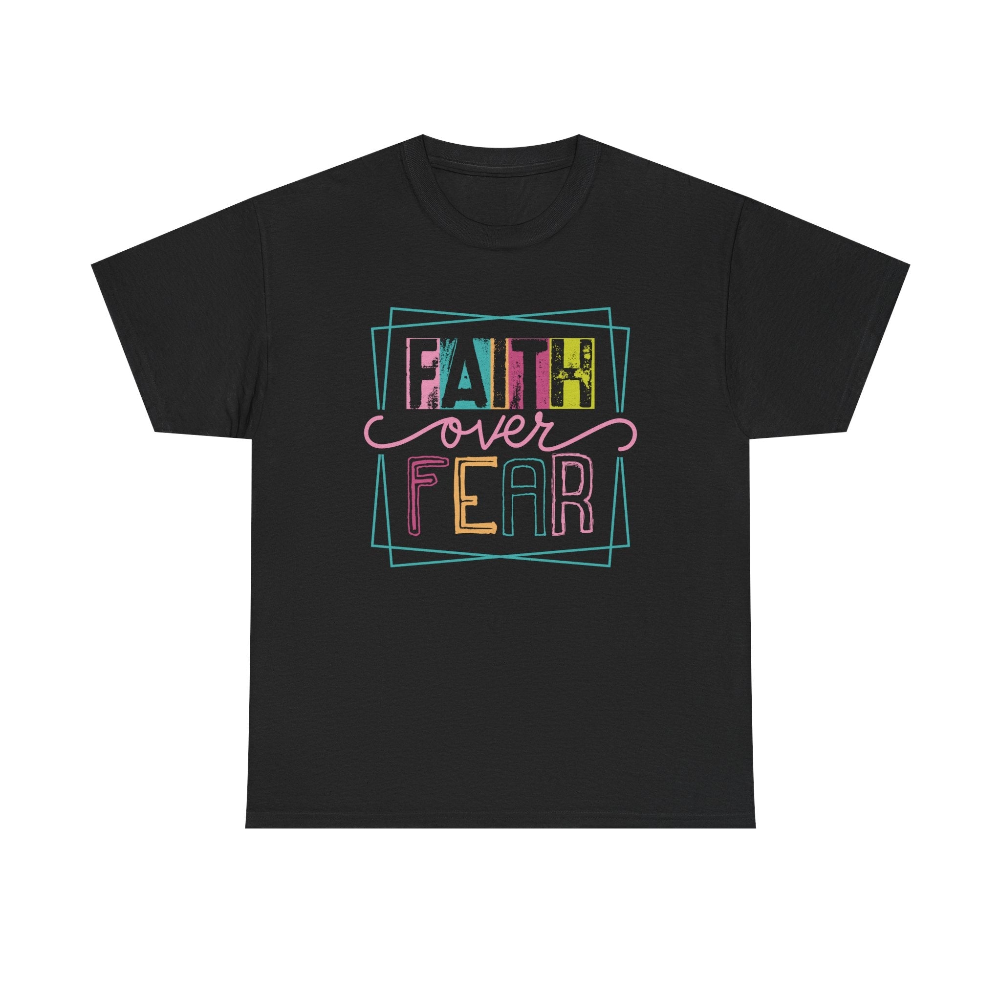 Faith Based Teen Girls T-Shirt - Faith Over Fear | T-Shirt by atgodanddesigns