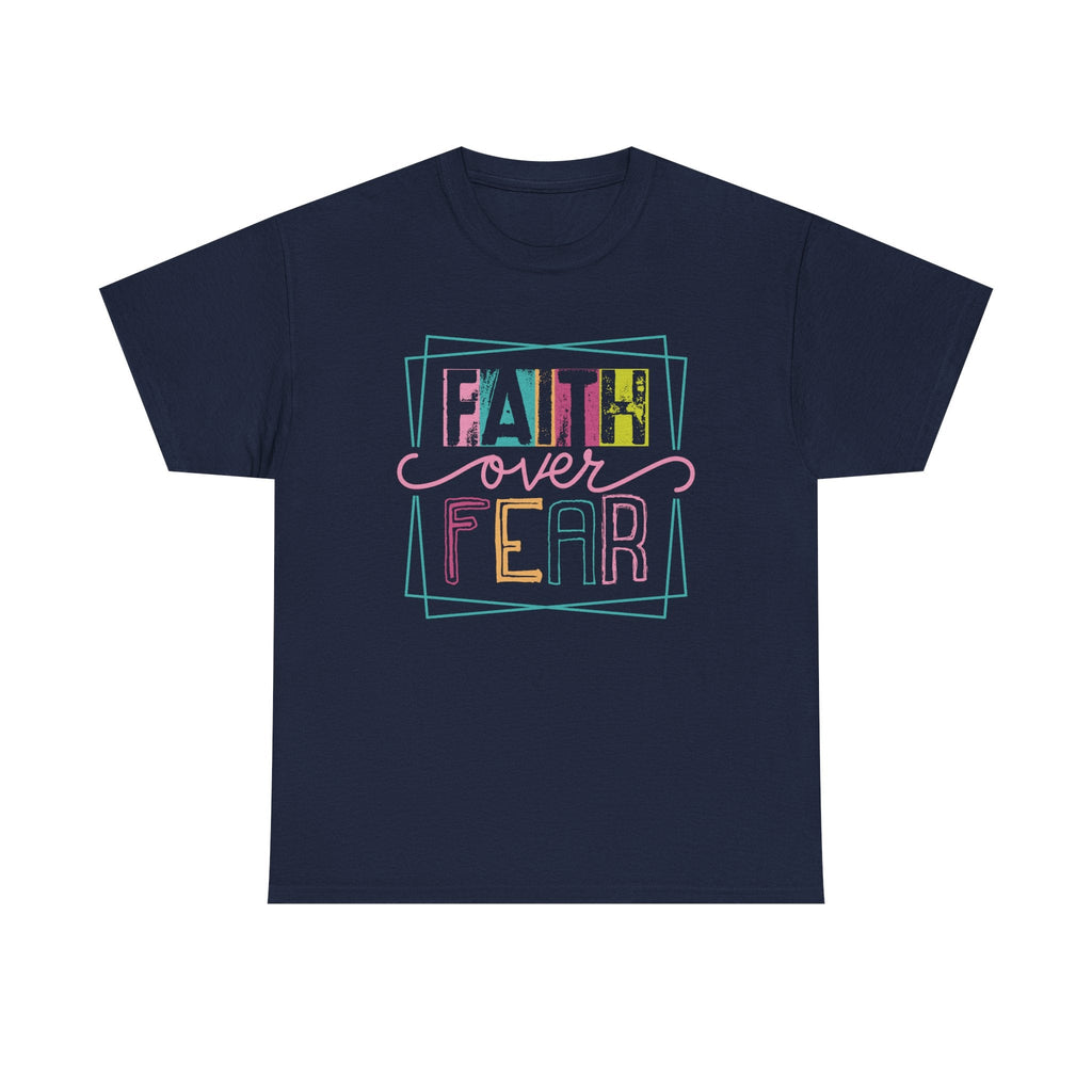Faith Based Teen Girls T-Shirt - Faith Over Fear | T-Shirt by atgodanddesigns