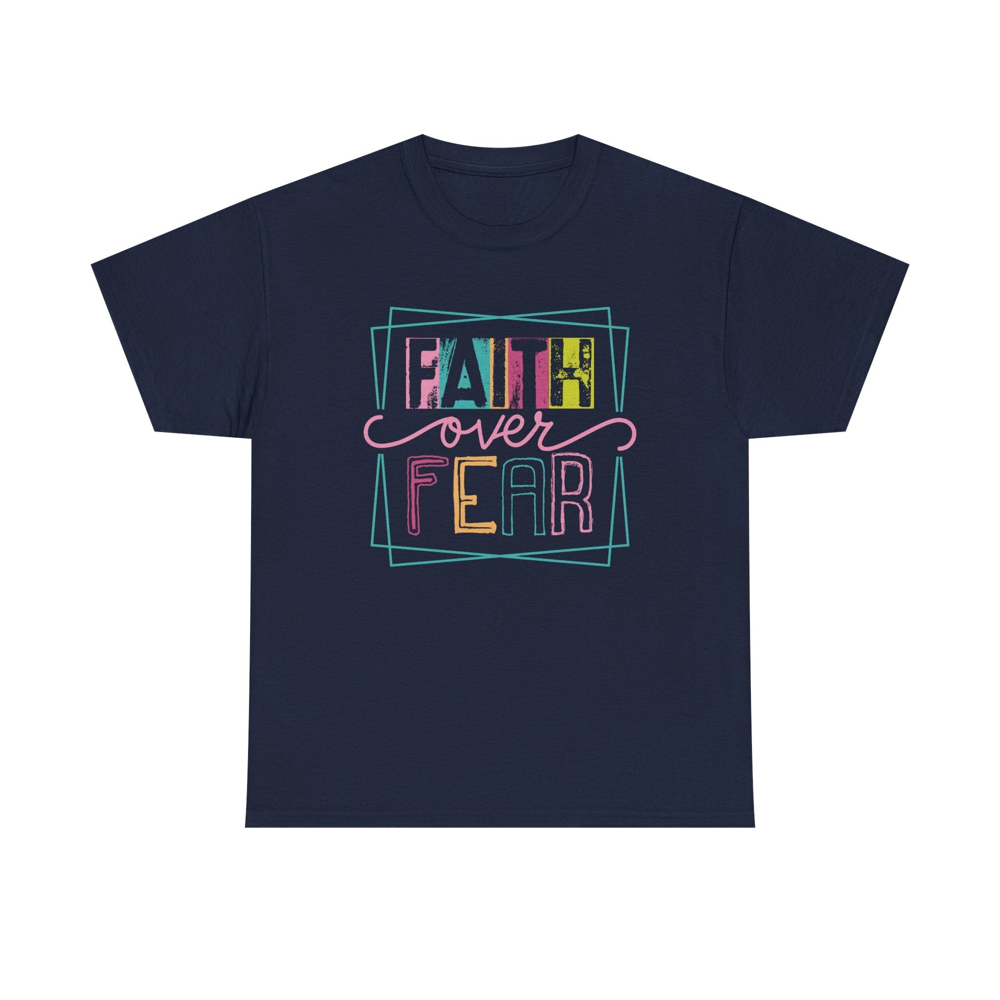 Faith Based Teen Girls T-Shirt - Faith Over Fear | T-Shirt by atgodanddesigns