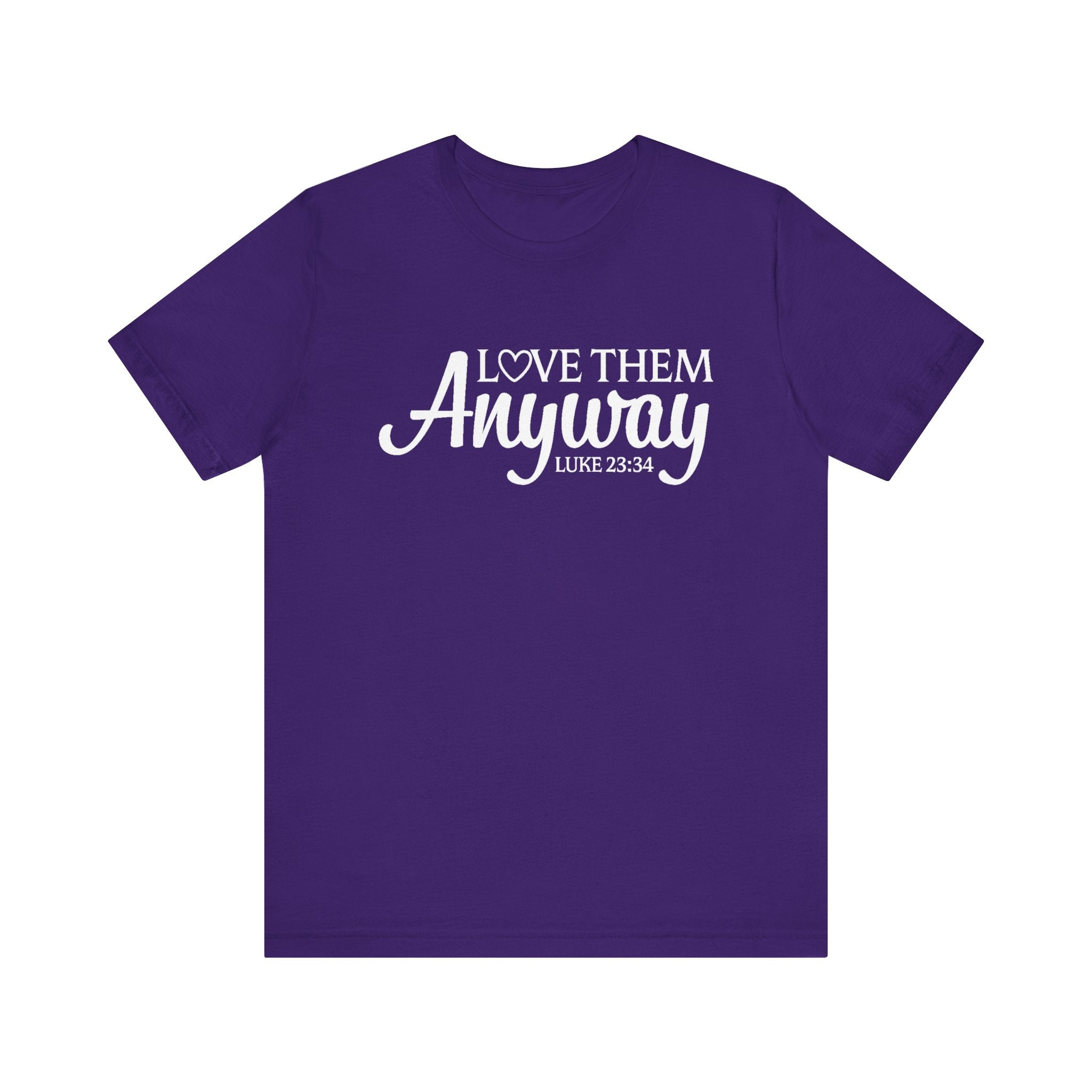 Faith Based Teen GIrls T-Shirt - Love Them Anyway | T-Shirt by atgodanddesigns