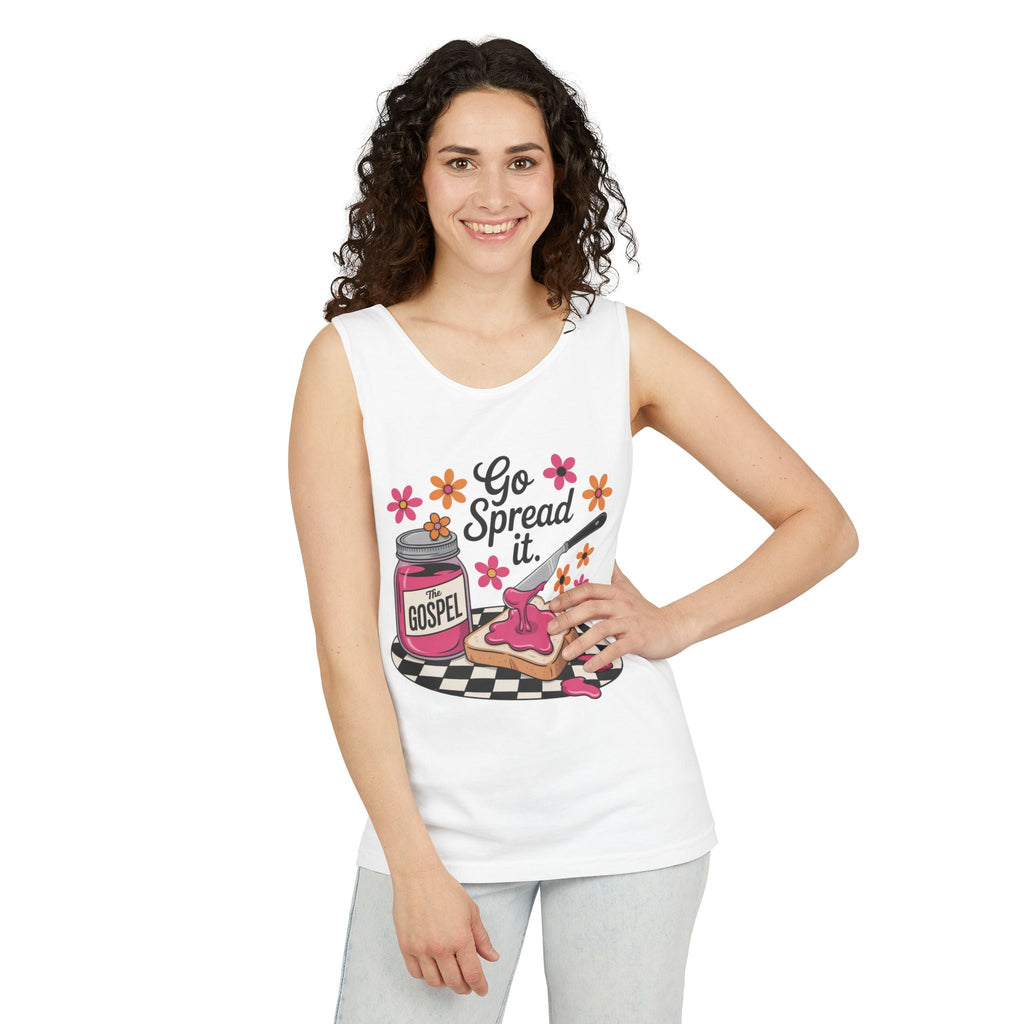 Faith Based Teen Girls Tank - Go Spread It | Tank Top by atgodanddesigns