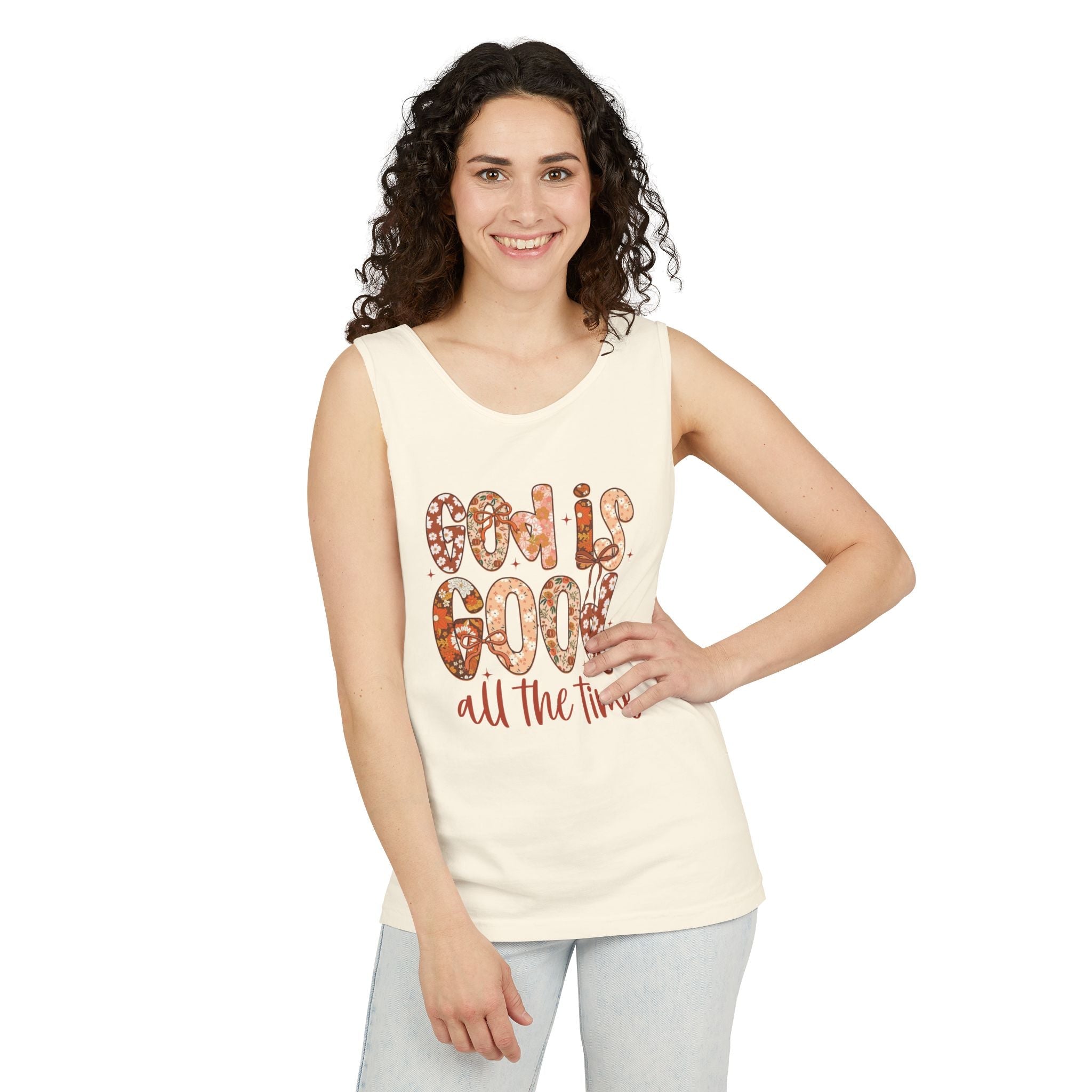 Faith Based Teen Girls Tank - God is Good All The Time | Tank Top by atgodanddesigns