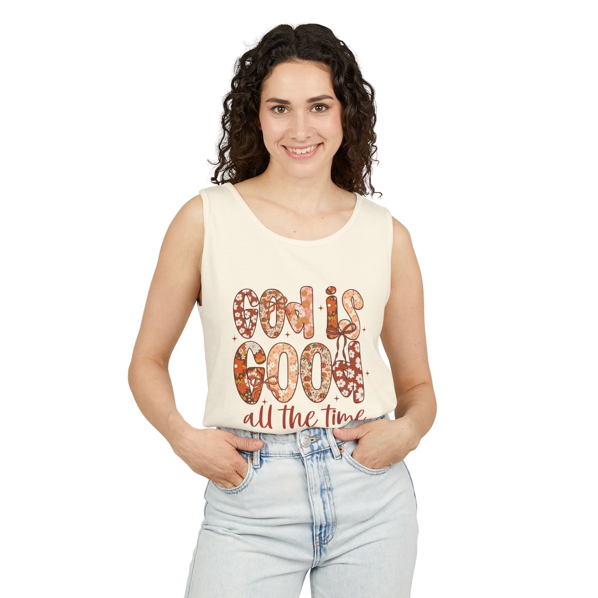 Faith Based Teen Girls Tank - God is Good All The Time | Tank Top by atgodanddesigns