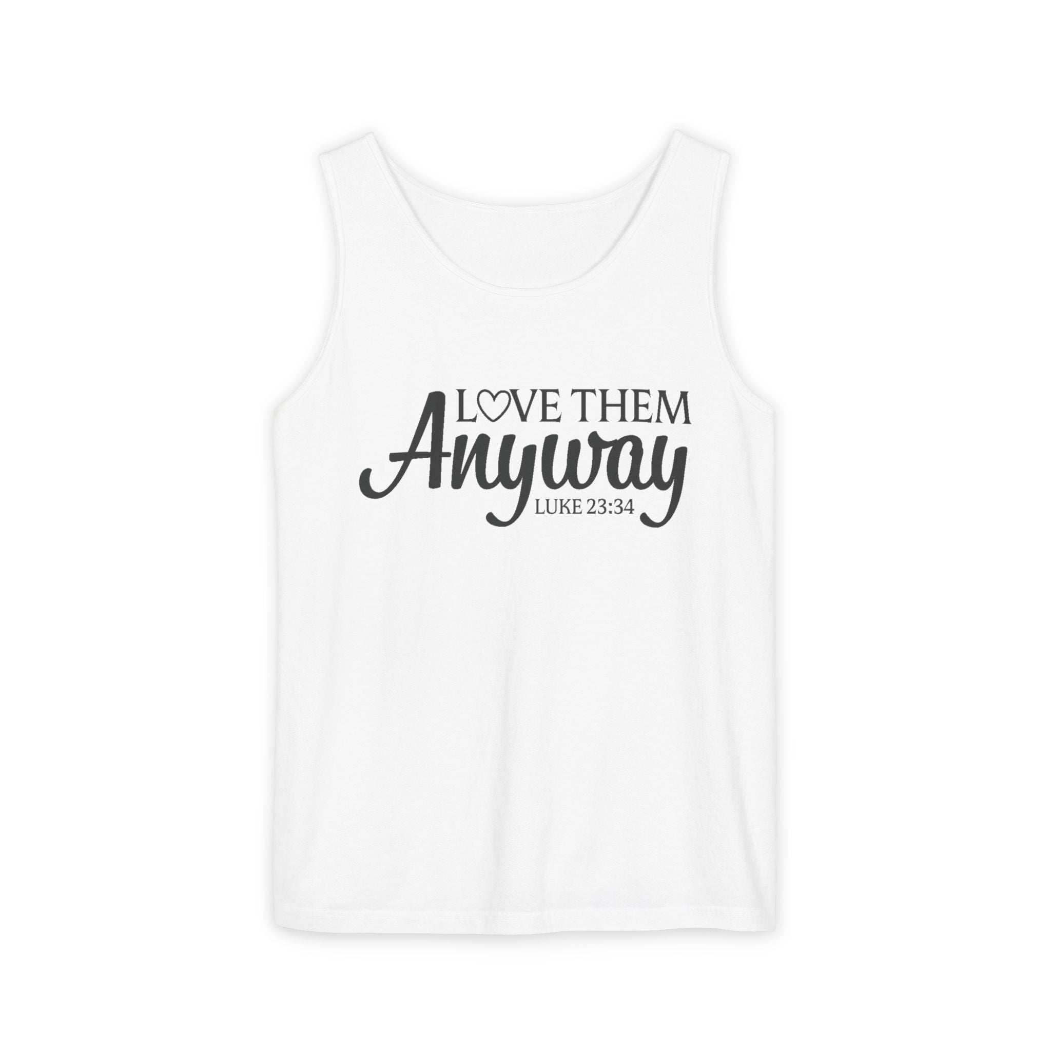 Faith Based Teen Girls Tank - Love Them Anyway | Tank Top by atgodanddesigns