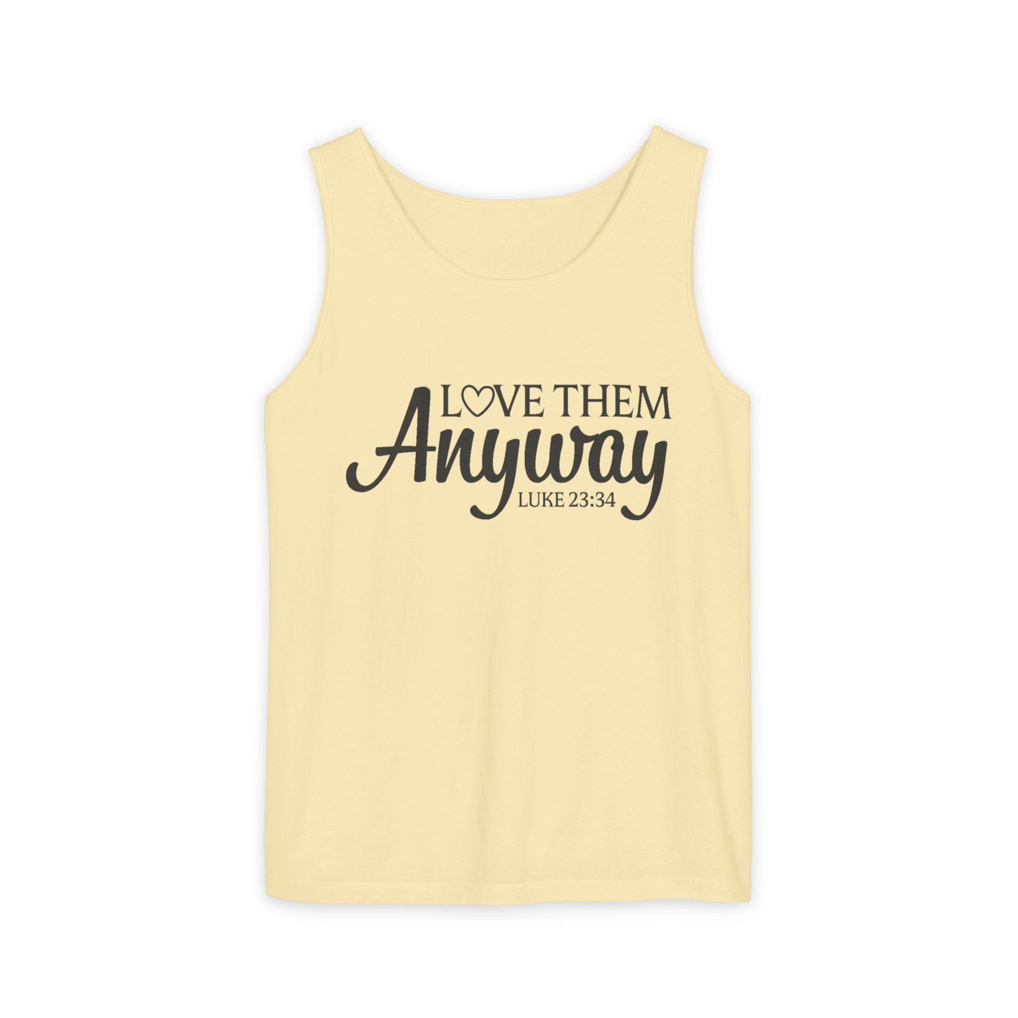 Faith Based Teen Girls Tank - Love Them Anyway | Tank Top by atgodanddesigns