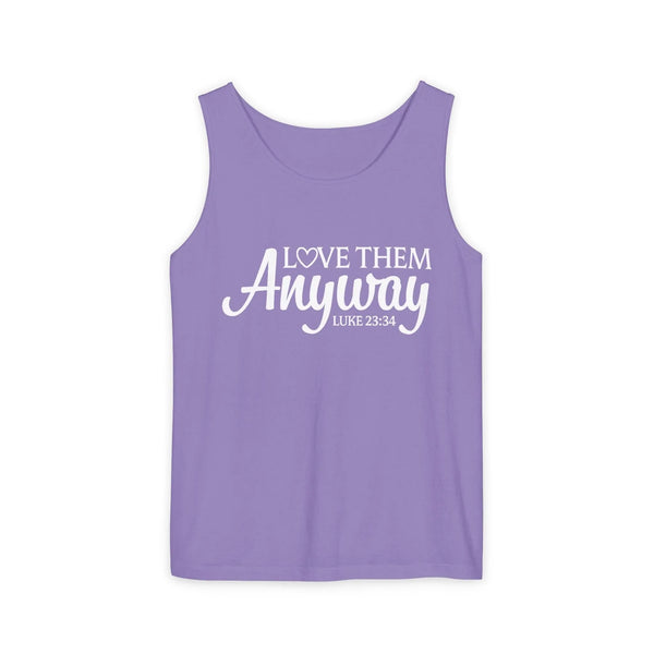 Faith Based Teen Girls Tank - Love Them Anyway | Tank Top by atgodanddesigns