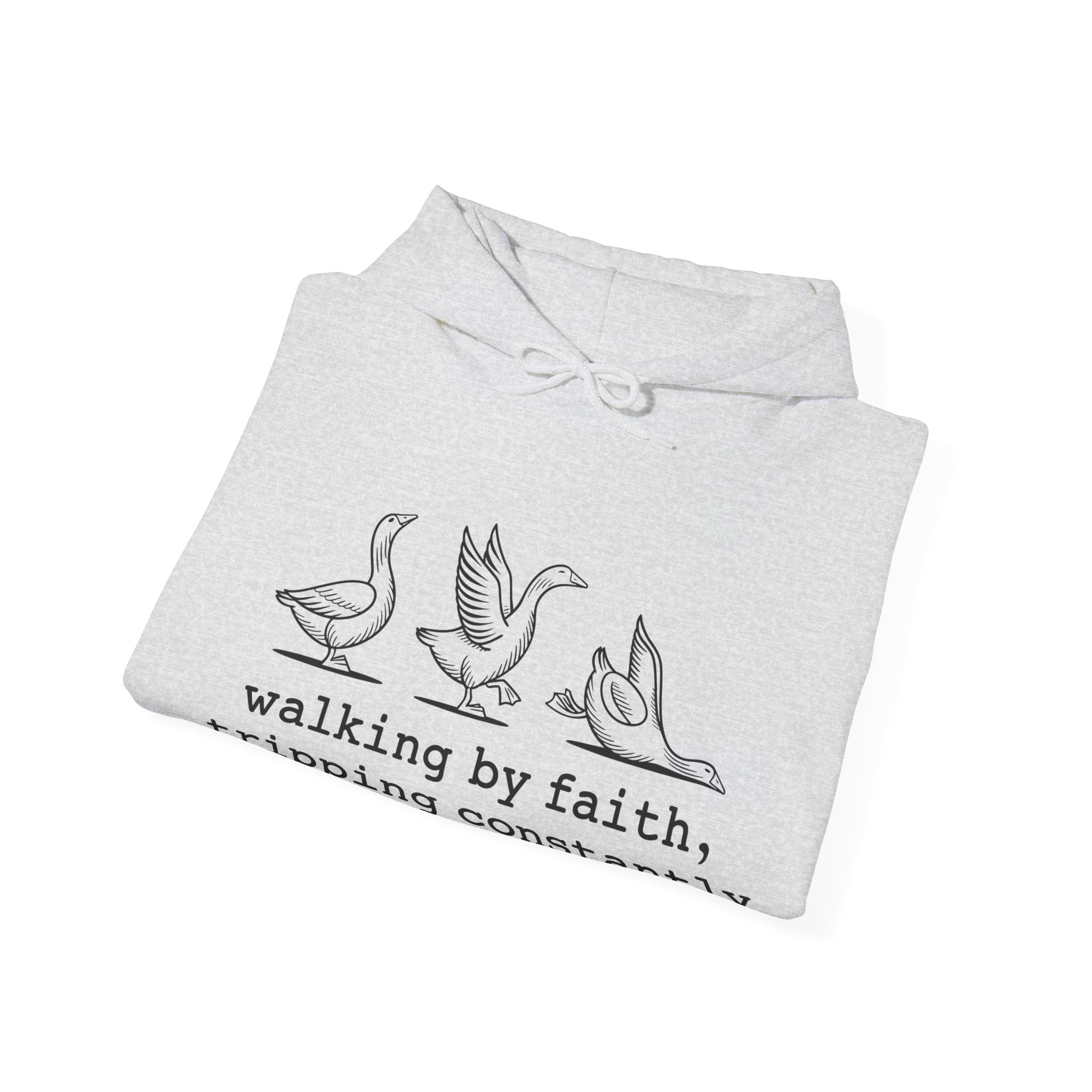 Faith Based Teen Hooded Sweatshirt - Walking By Faith, Tripping Constantly | Hoodie by atgodanddesigns