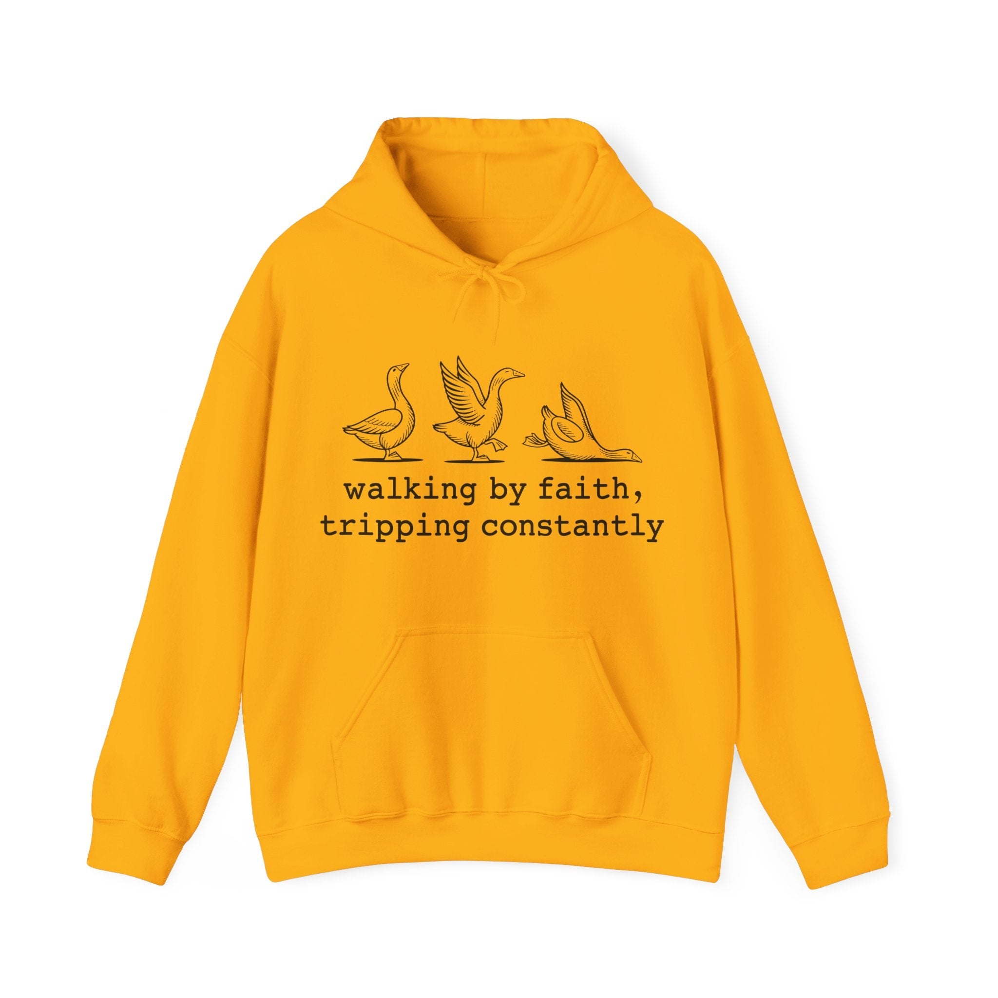 Faith Based Teen Hooded Sweatshirt - Walking By Faith, Tripping Constantly | Hoodie by atgodanddesigns