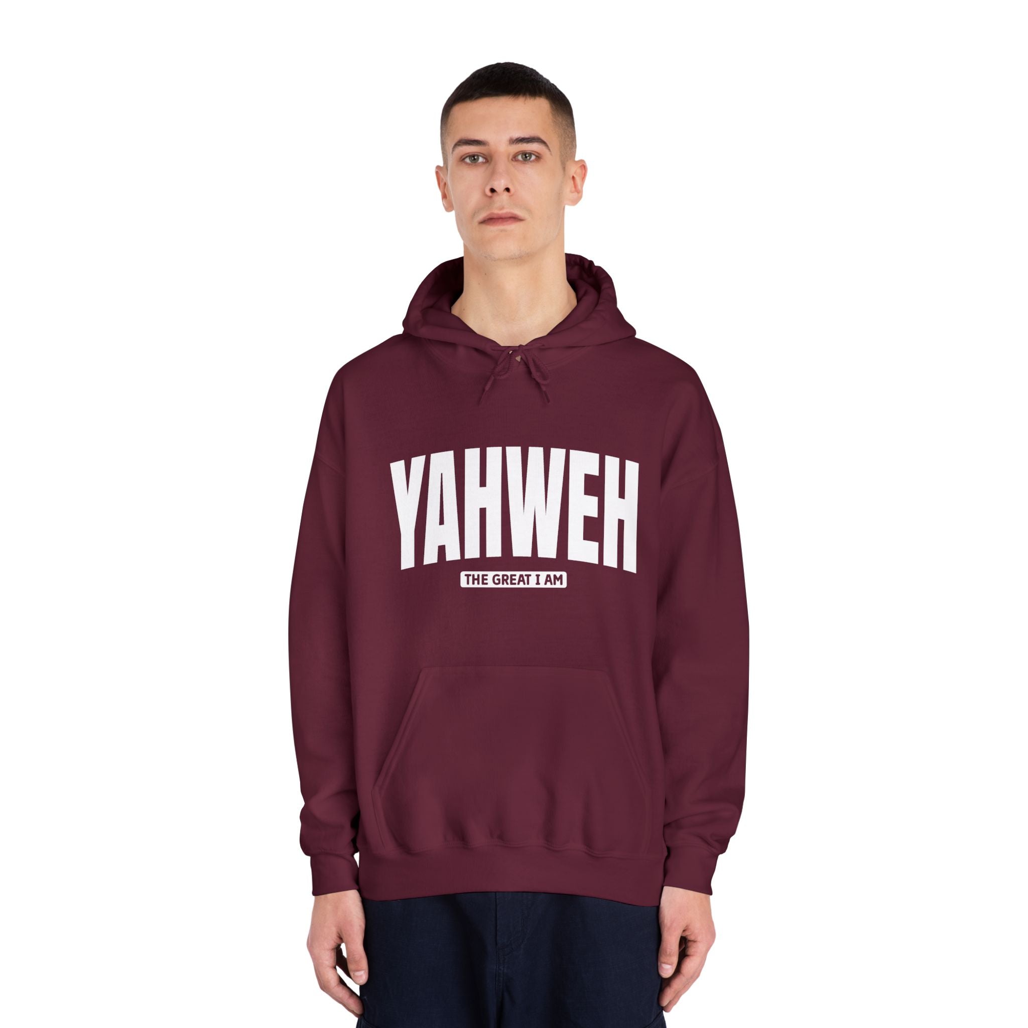 Faith Based Teen Hooded Sweatshirt - YAHWEH The Great I Am | Hoodie by atgodanddesigns