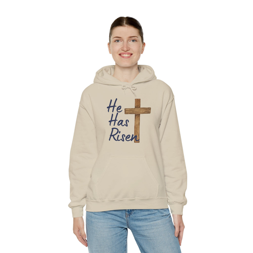 Faith Based Teen Hoodie - He Has Risen | Hoodie by atgodanddesigns