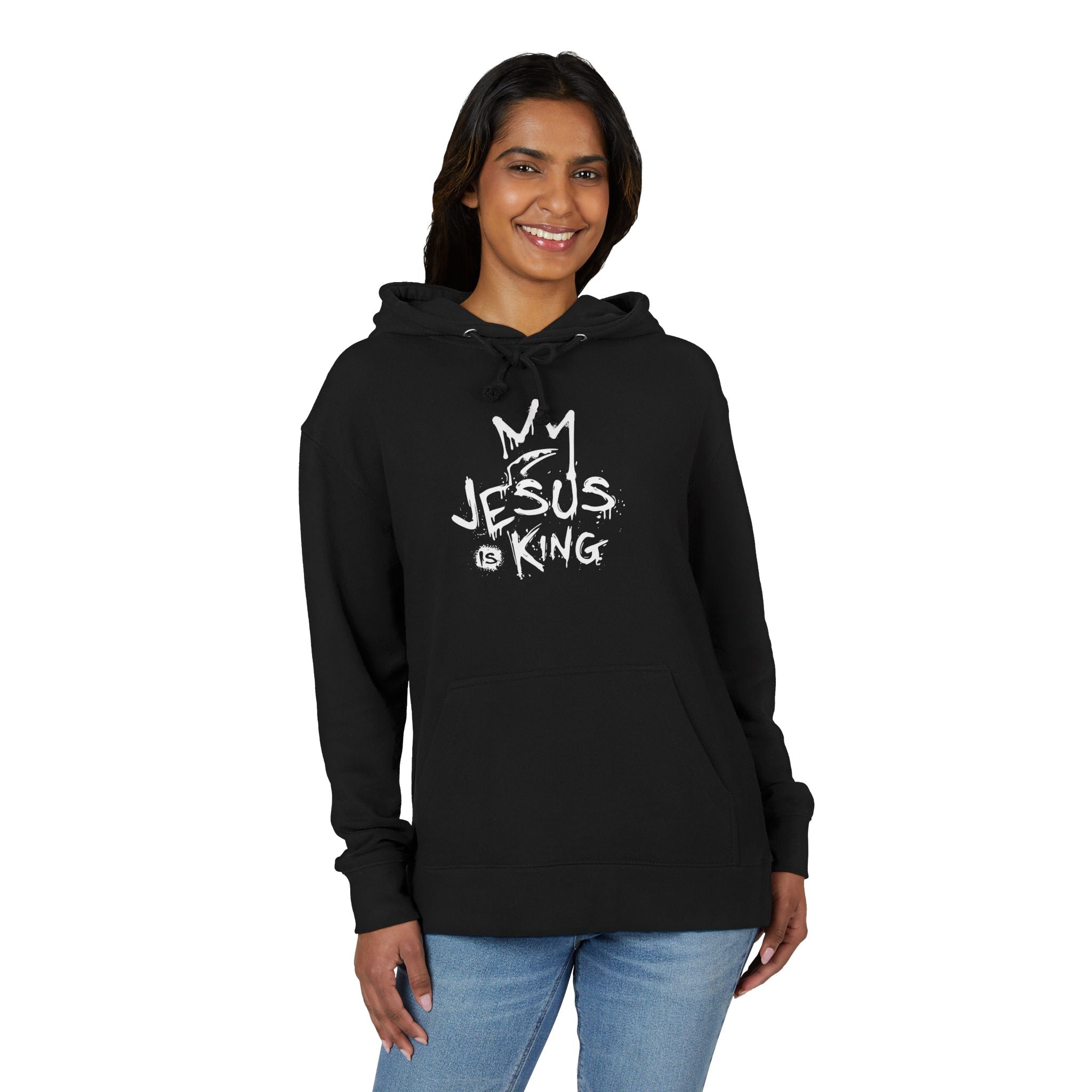 Faith Based Teen Hoodie - Jesus is King | Hoodie by atgodanddesigns