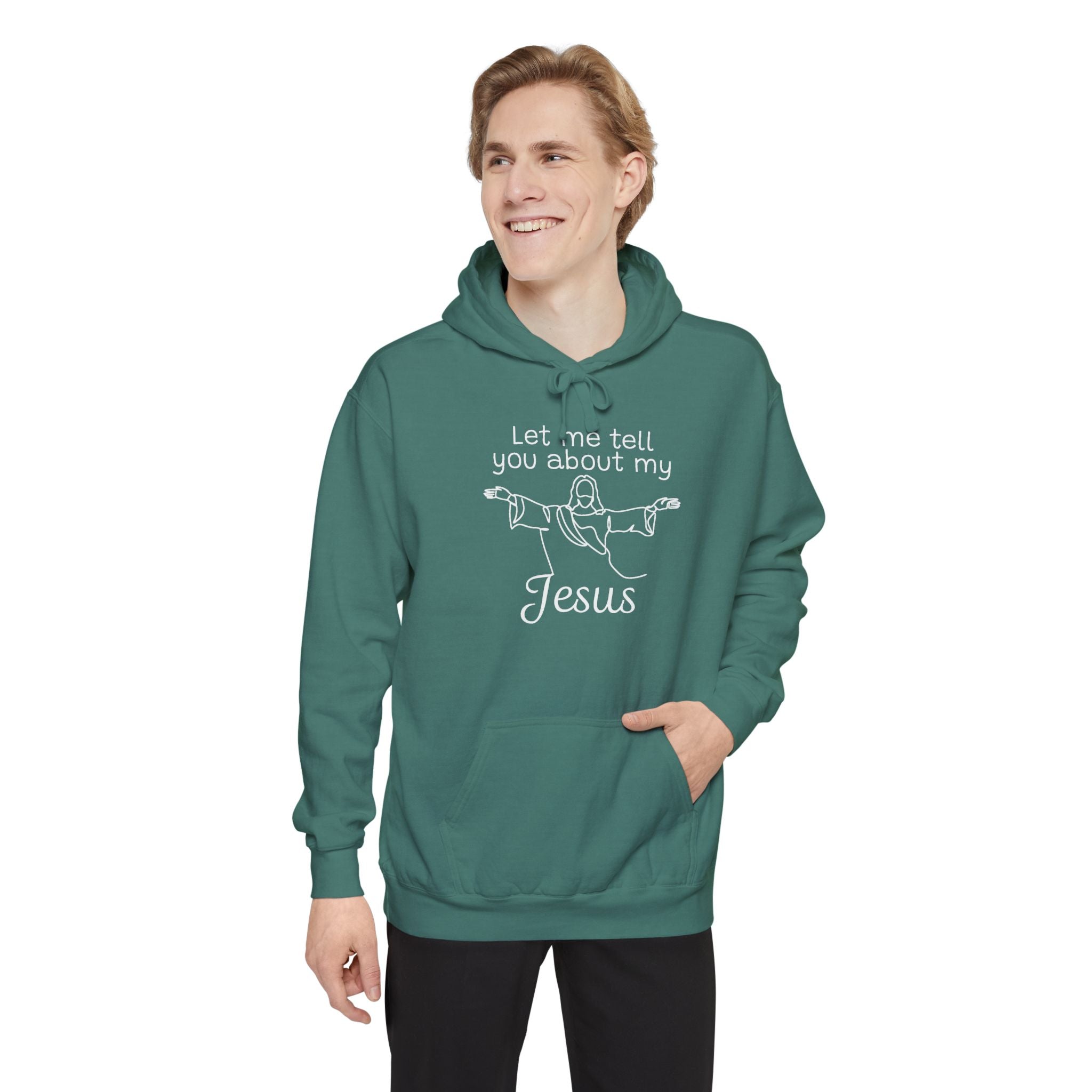 Faith Based Teen Hoodie - Let Me Tell You About My Jesus | Hoodie by atgodanddesigns