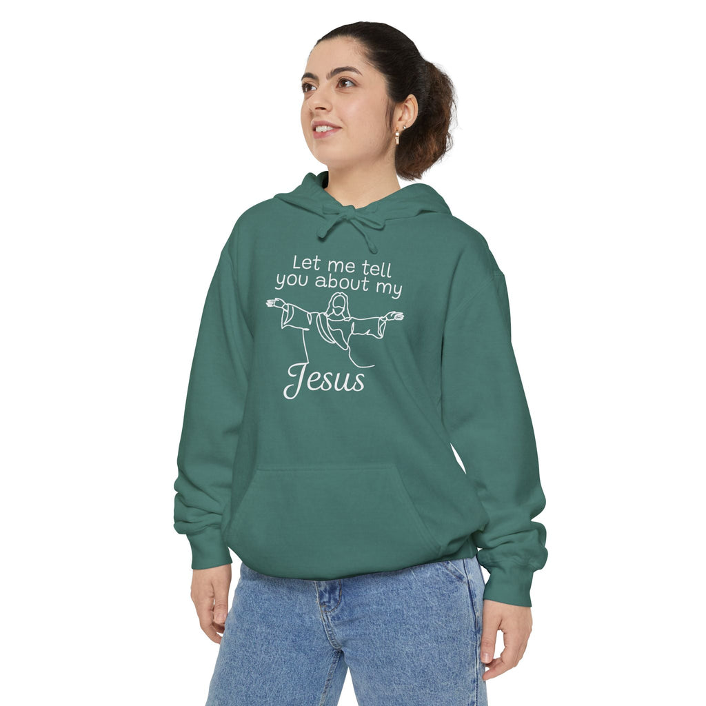 Faith Based Teen Hoodie - Let Me Tell You About My Jesus | Hoodie by atgodanddesigns