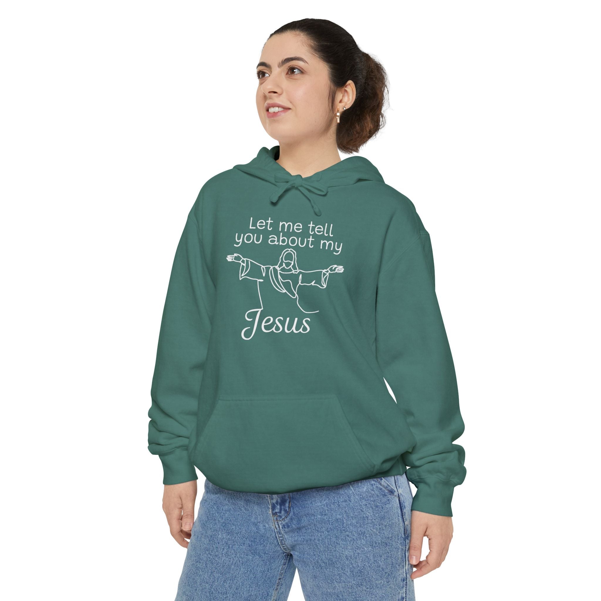 Faith Based Teen Hoodie - Let Me Tell You About My Jesus | Hoodie by atgodanddesigns