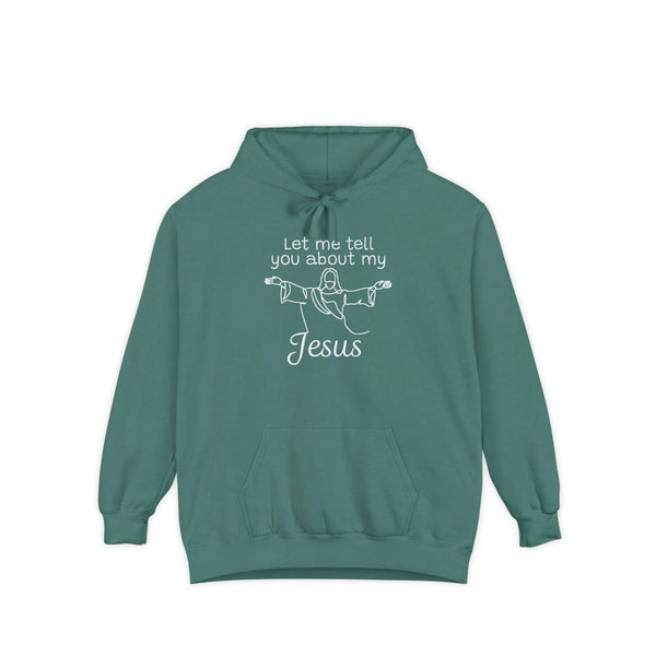 Faith Based Teen Hoodie - Let Me Tell You About My Jesus | Hoodie by atgodanddesigns