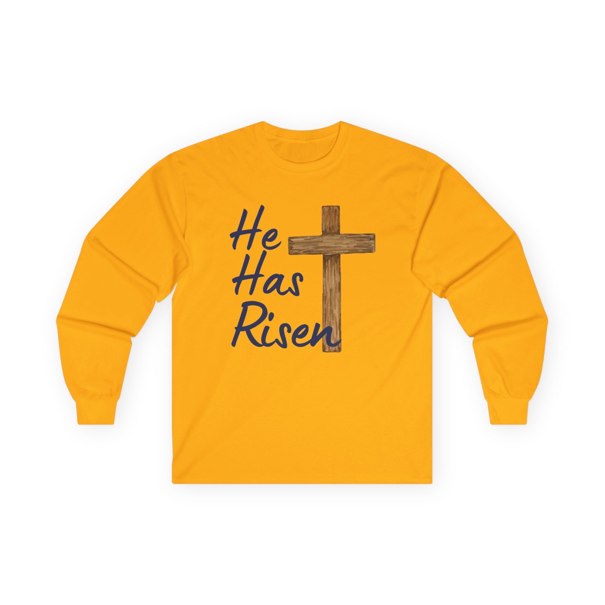 Faith Based Teen Long Sleeve T-Shirt - He Has Risen | Long - sleeve by atgodanddesigns