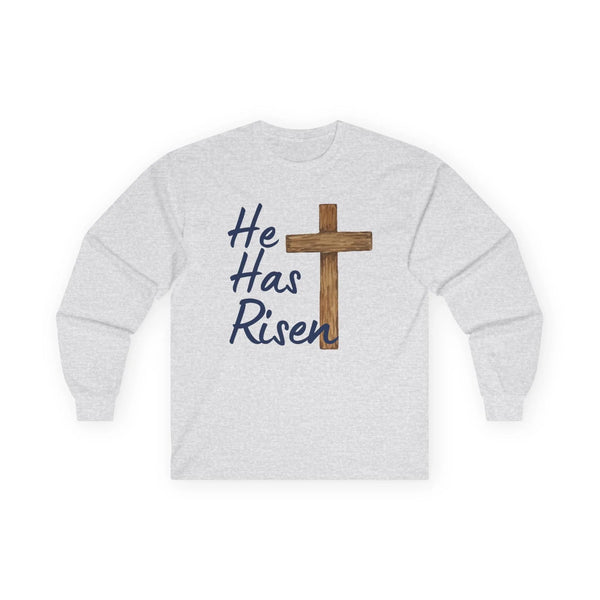 Faith Based Teen Long Sleeve T-Shirt - He Has Risen | Long - sleeve by atgodanddesigns