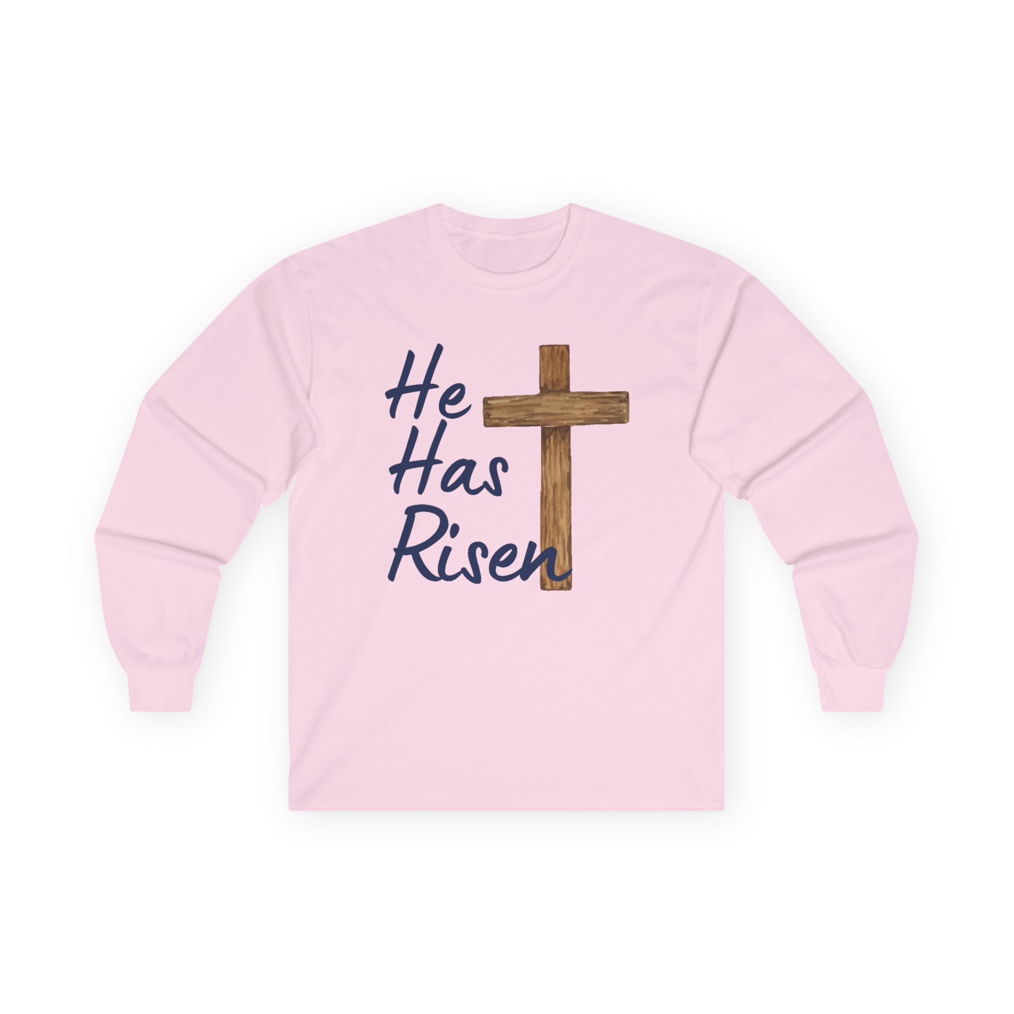 Faith Based Teen Long Sleeve T-Shirt - He Has Risen | Long - sleeve by atgodanddesigns