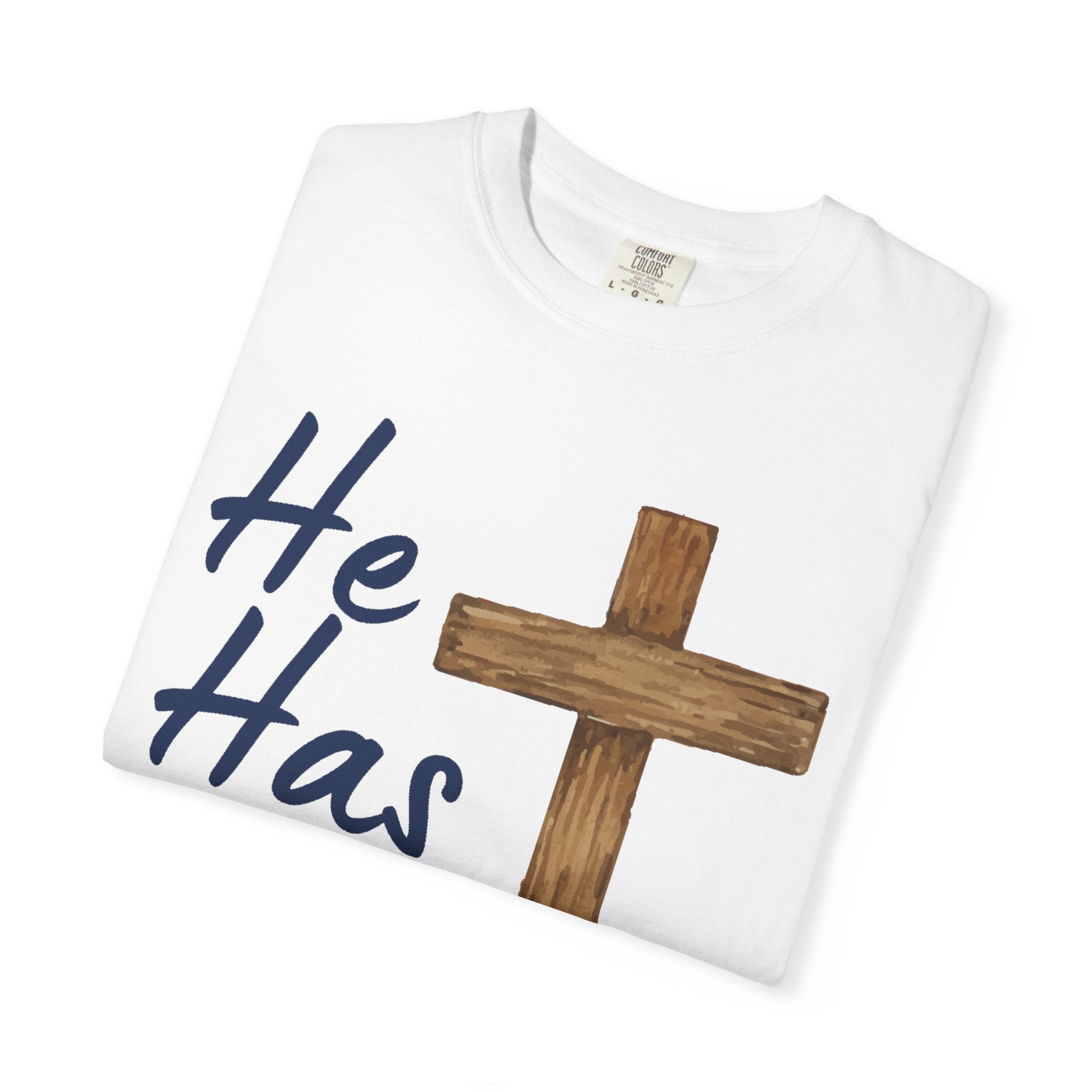 Faith Based Teen T-Shirt - He Has Risen | T-Shirt by atgodanddesigns