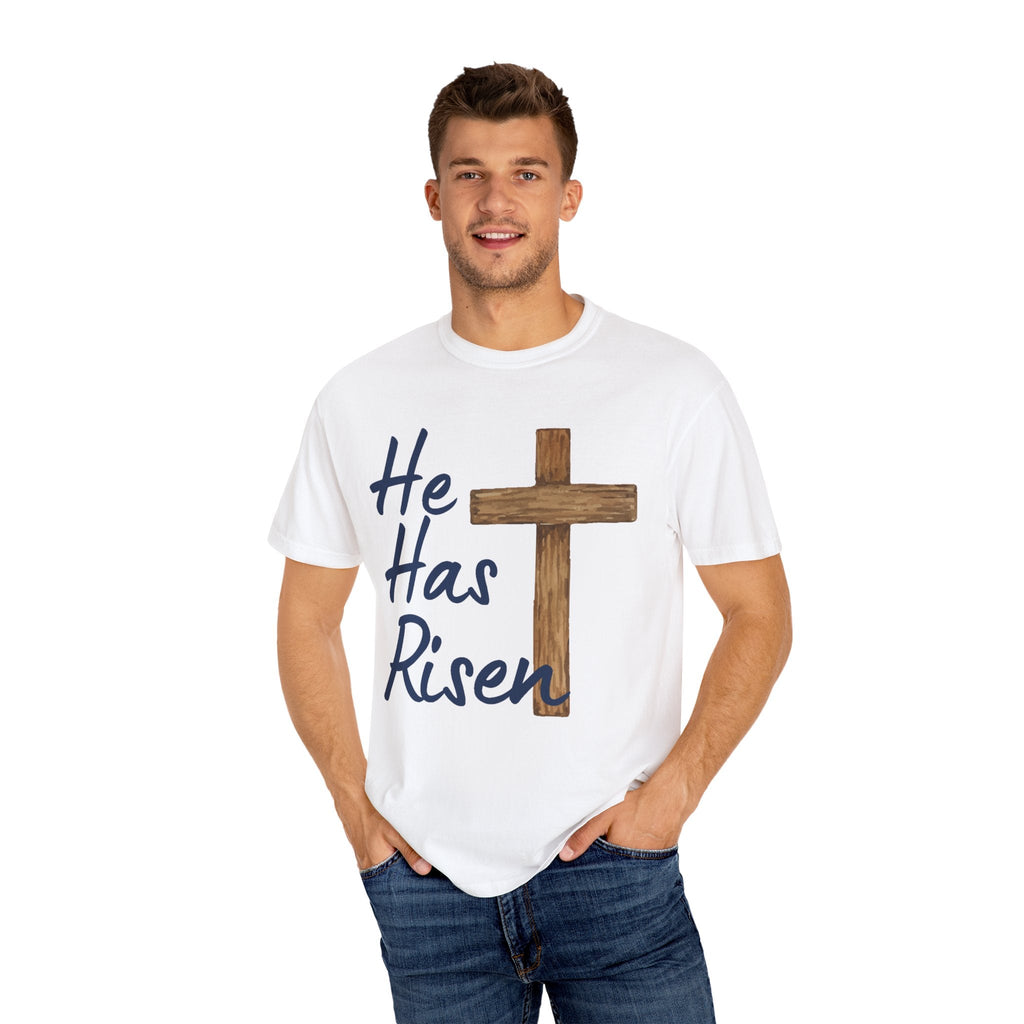 Faith Based Teen T-Shirt - He Has Risen | T-Shirt by atgodanddesigns