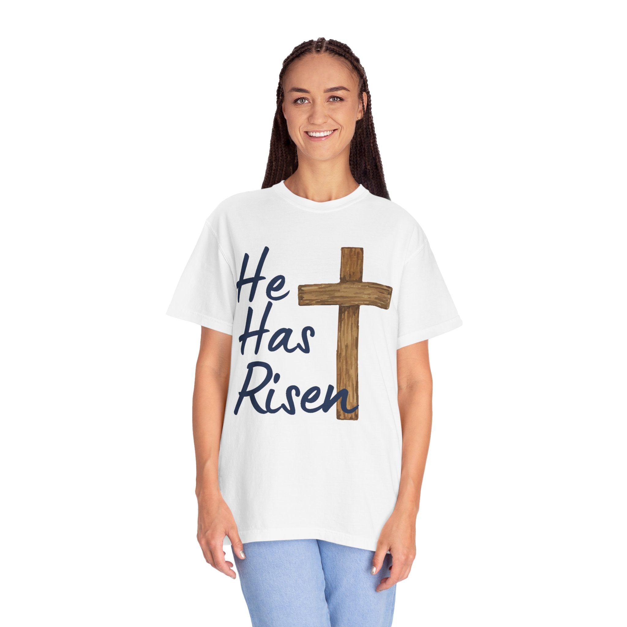 Faith Based Teen T-Shirt - He Has Risen | T-Shirt by atgodanddesigns
