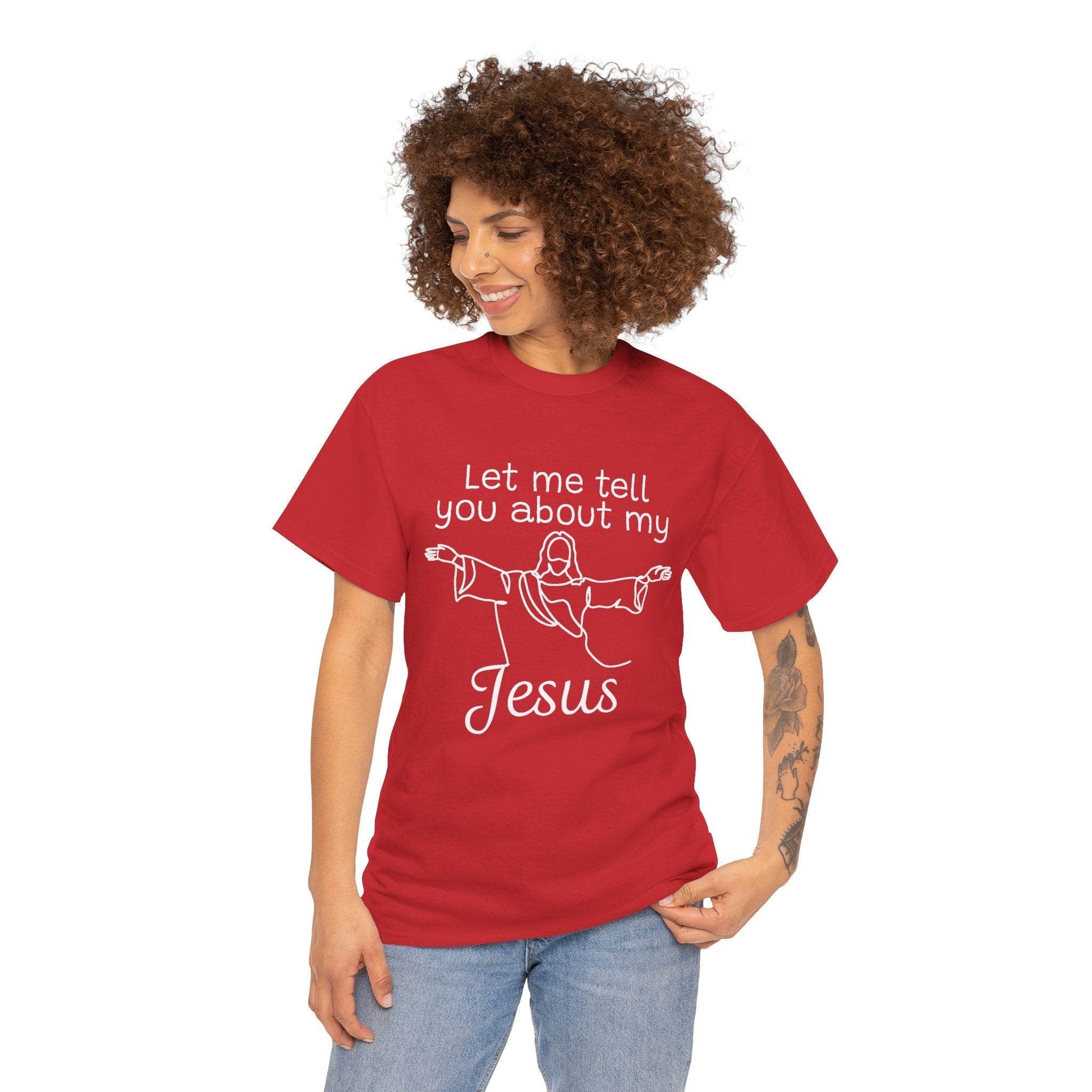 Faith Based Teen T-Shirt - Let Me Tell You About My Jesus | T-Shirt by atgodanddesigns