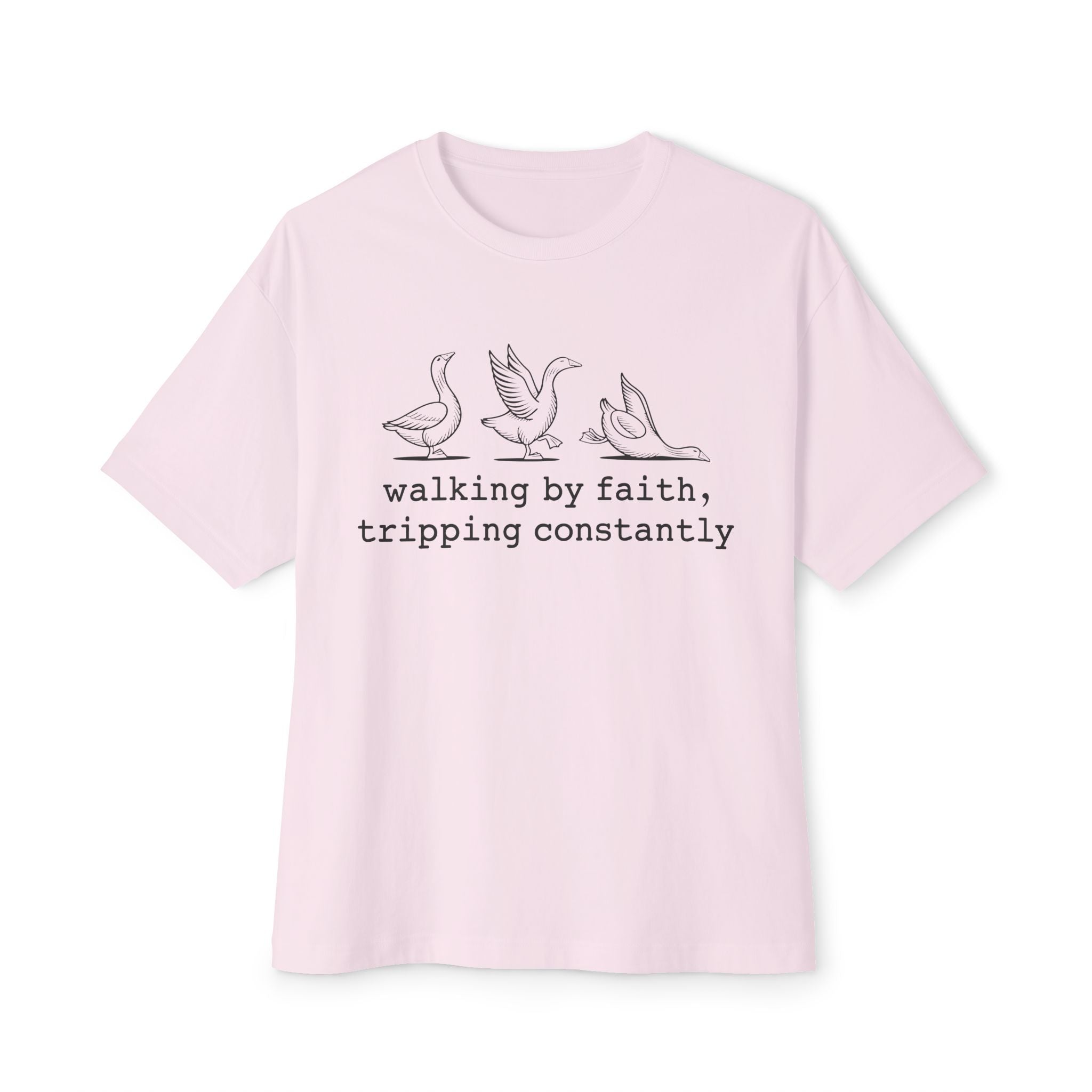 Faith Based Teen T-Shirt - Walking By Faith, Tripping Constantly | T-Shirt by atgodanddesigns