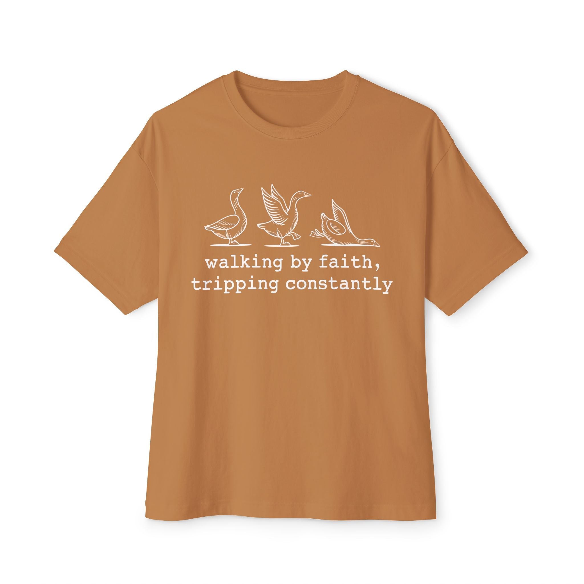 Faith Based Teen T-Shirt - Walking By Faith, Tripping Constantly | T-Shirt by atgodanddesigns