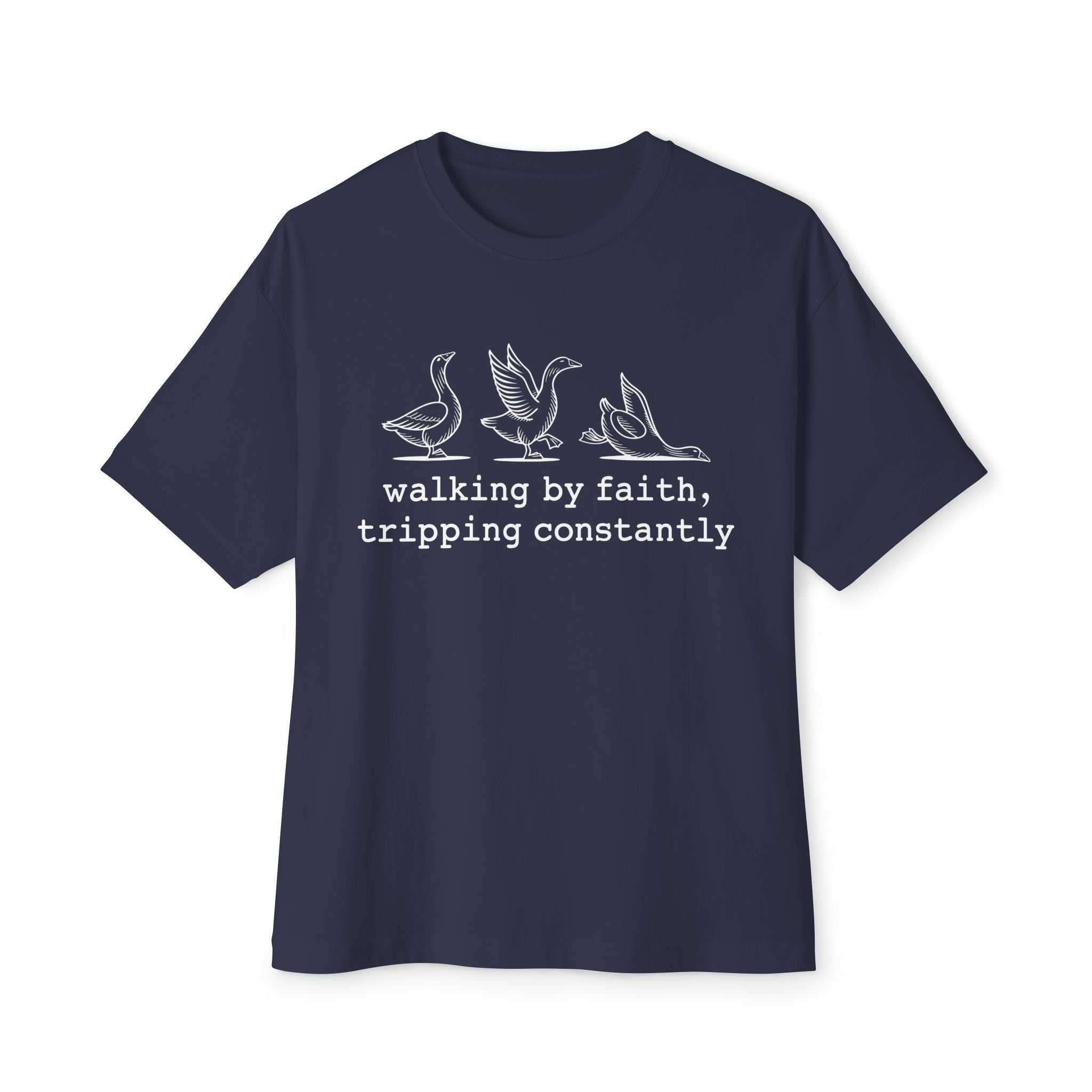 Faith Based Teen T-Shirt - Walking By Faith, Tripping Constantly | T-Shirt by atgodanddesigns