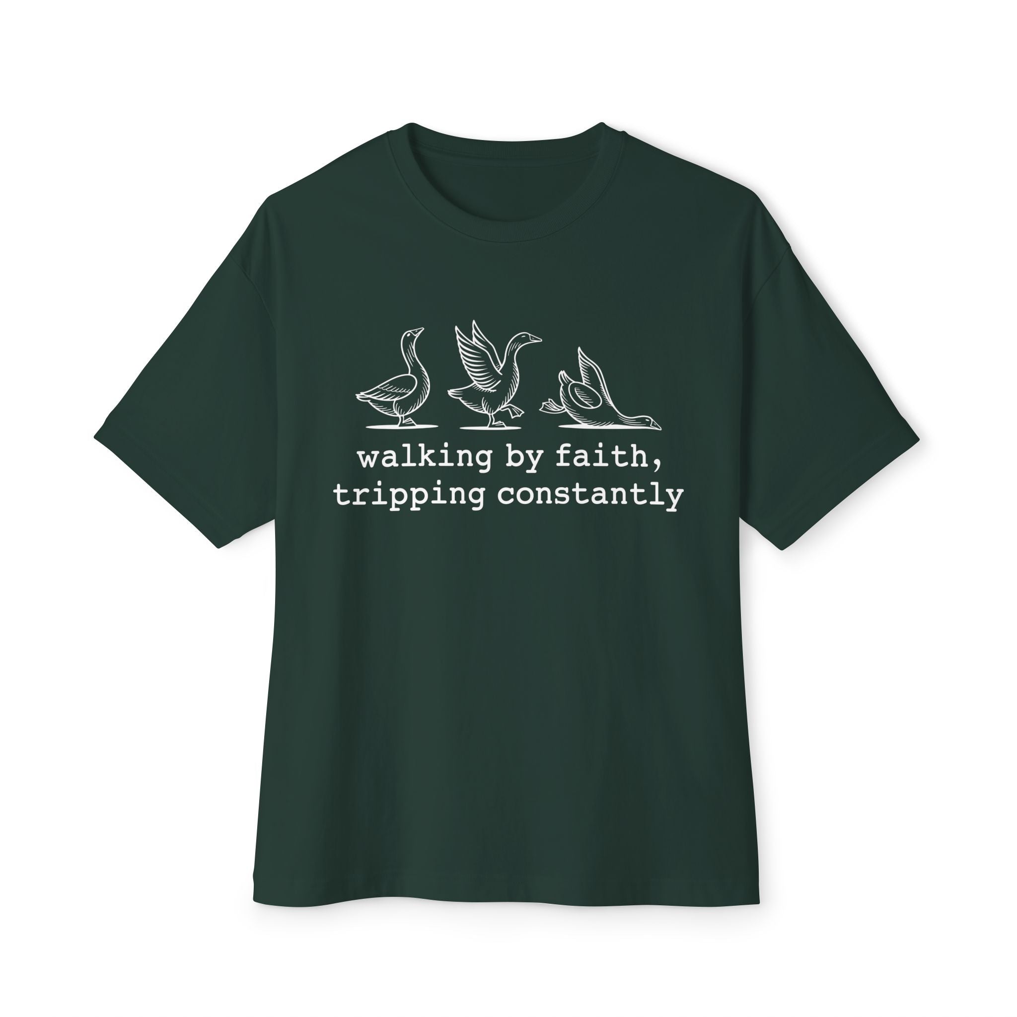 Faith Based Teen T-Shirt - Walking By Faith, Tripping Constantly | T-Shirt by atgodanddesigns