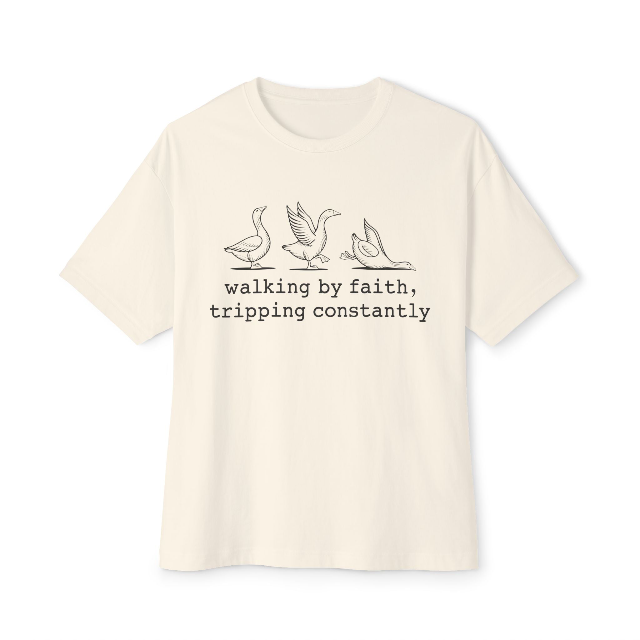 Faith Based Teen T-Shirt - Walking By Faith, Tripping Constantly | T-Shirt by atgodanddesigns