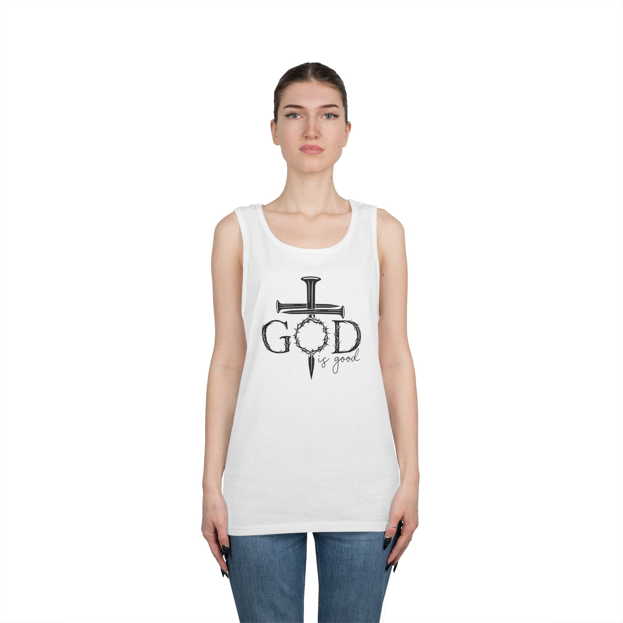 Faith Based Teen Tank - God Is Good | Tank Top by atgodanddesigns