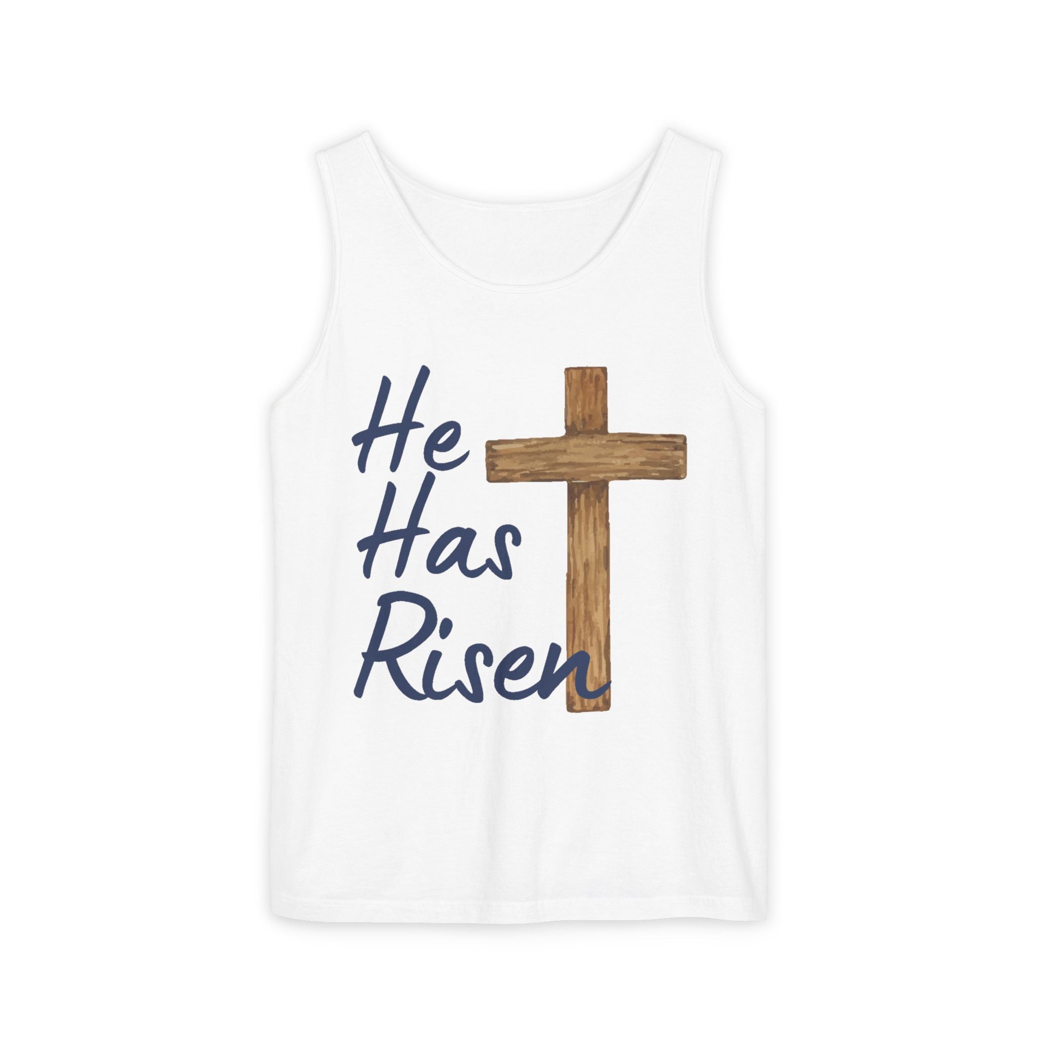 Faith Based Teen Tank - He Has Risen | Tank Top by atgodanddesigns