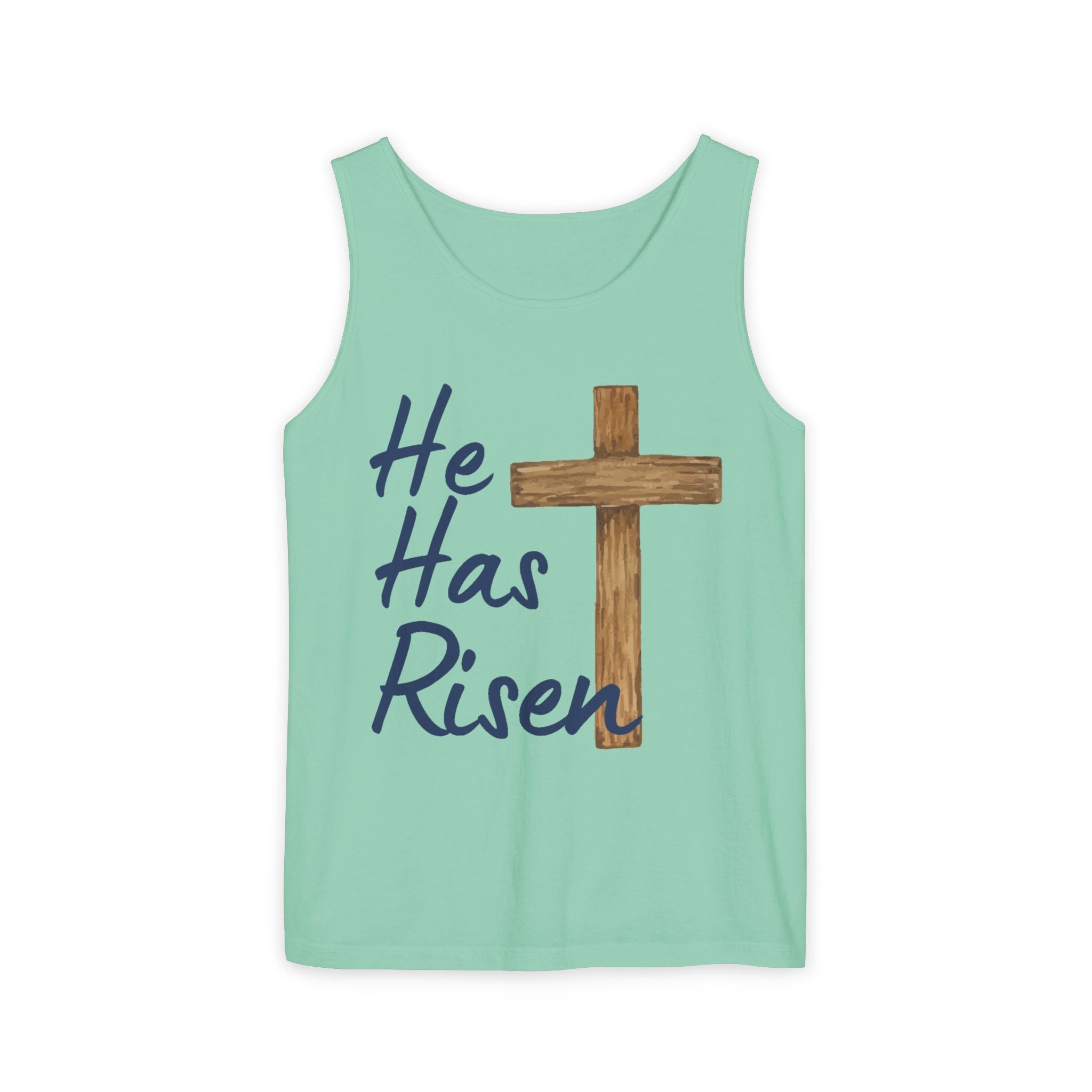 Faith Based Teen Tank - He Has Risen | Tank Top by atgodanddesigns