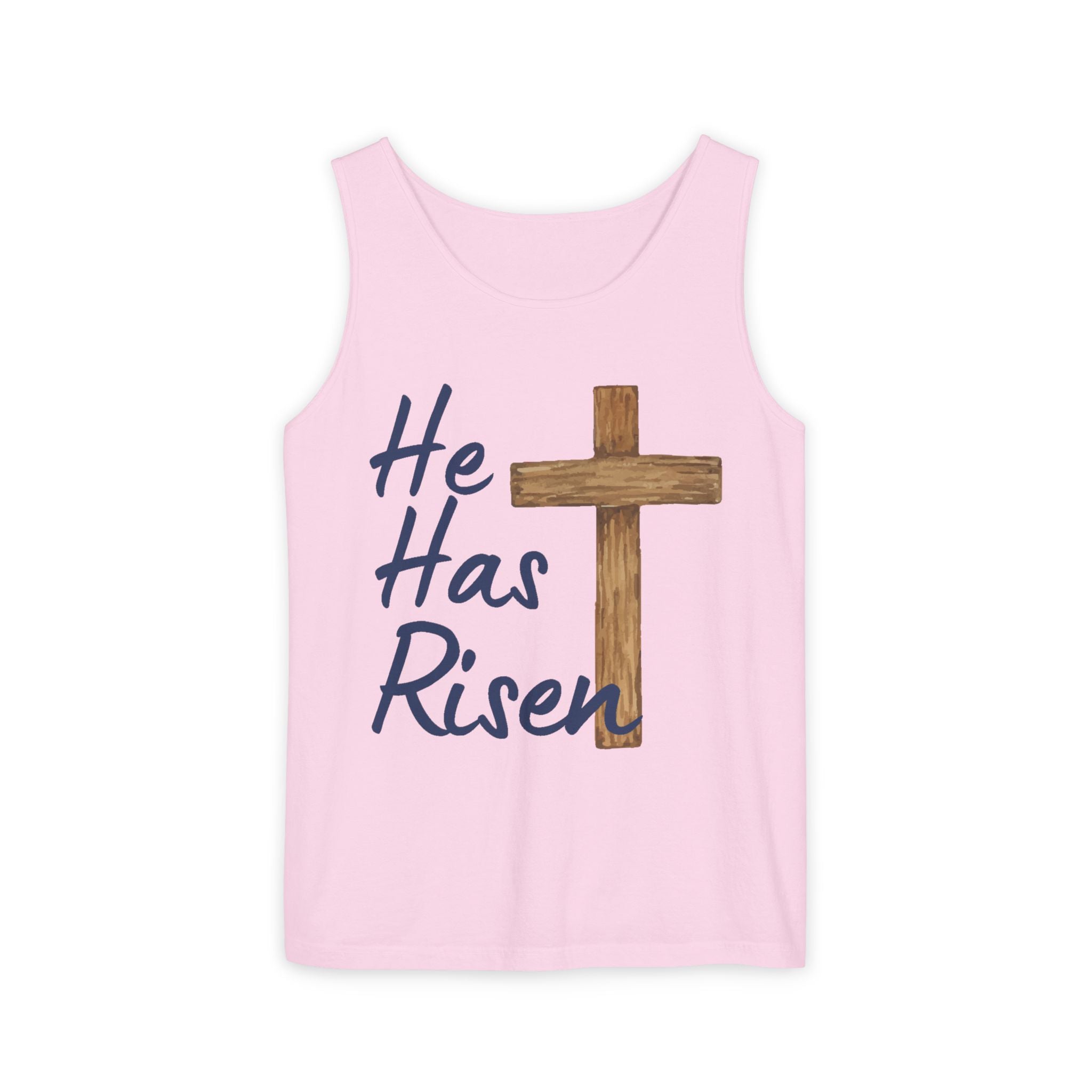 Faith Based Teen Tank - He Has Risen | Tank Top by atgodanddesigns