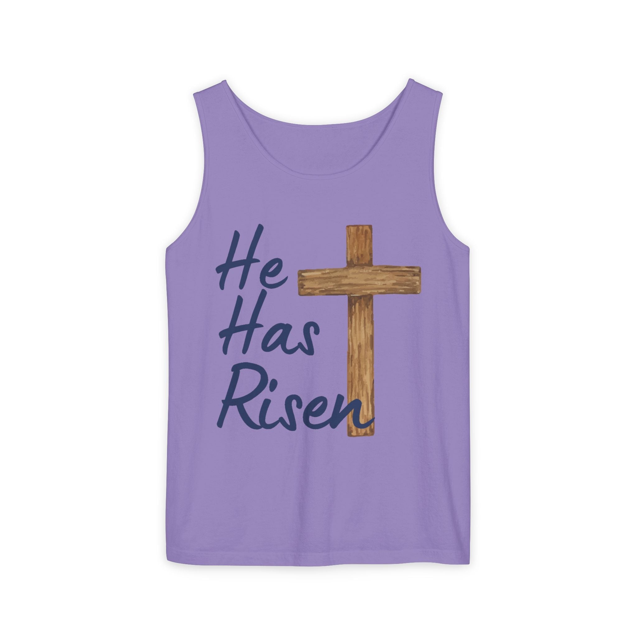 Faith Based Teen Tank - He Has Risen | Tank Top by atgodanddesigns