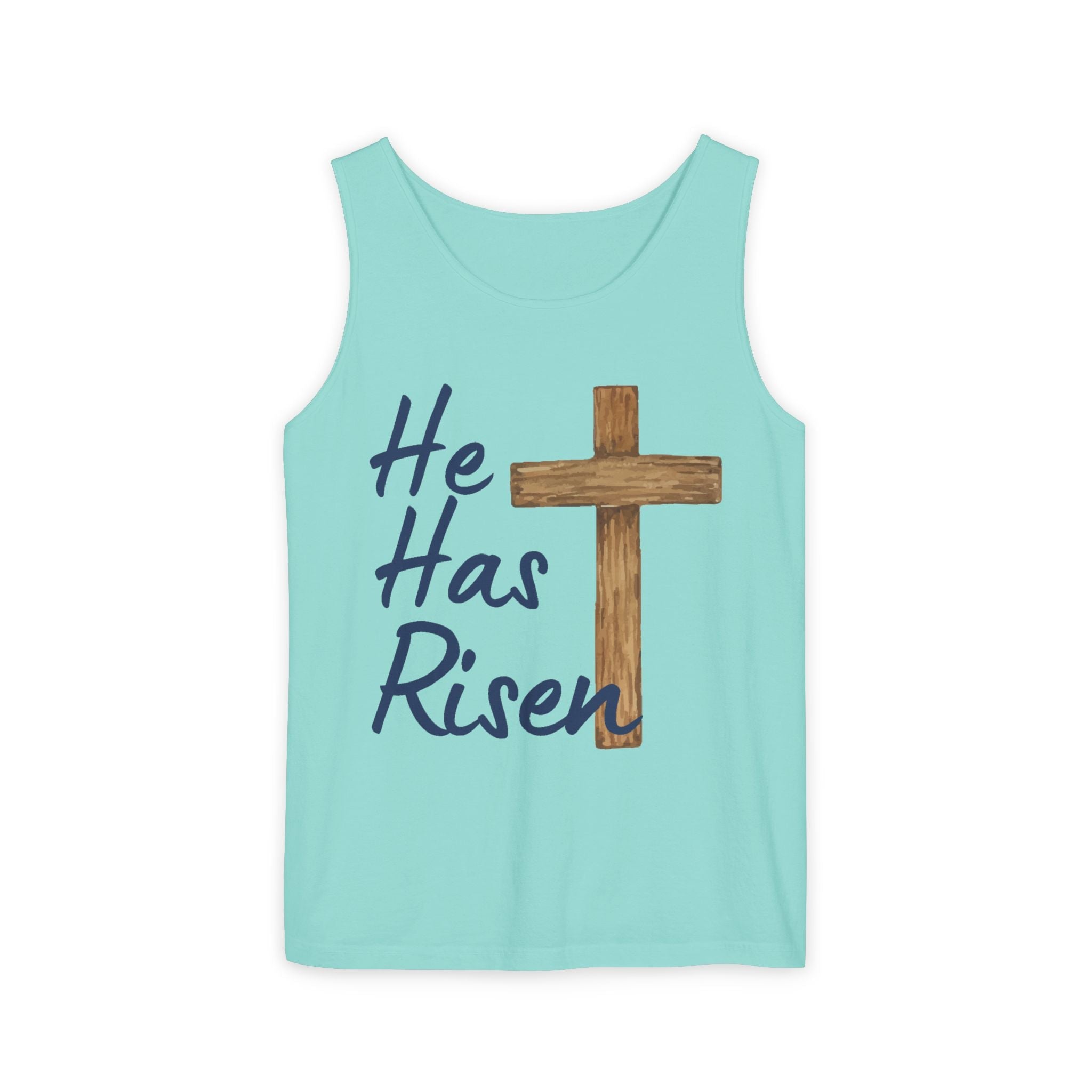 Faith Based Teen Tank - He Has Risen | Tank Top by atgodanddesigns