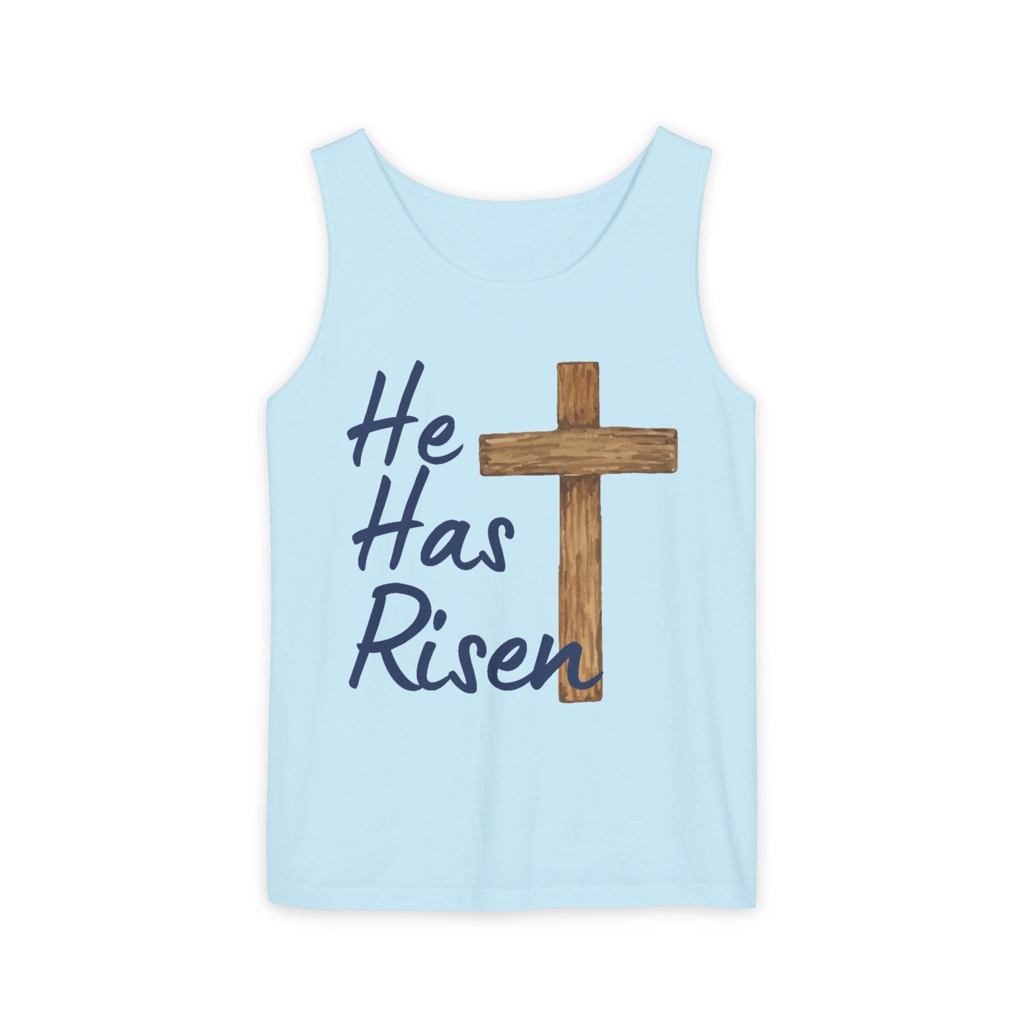 Faith Based Teen Tank - He Has Risen | Tank Top by atgodanddesigns