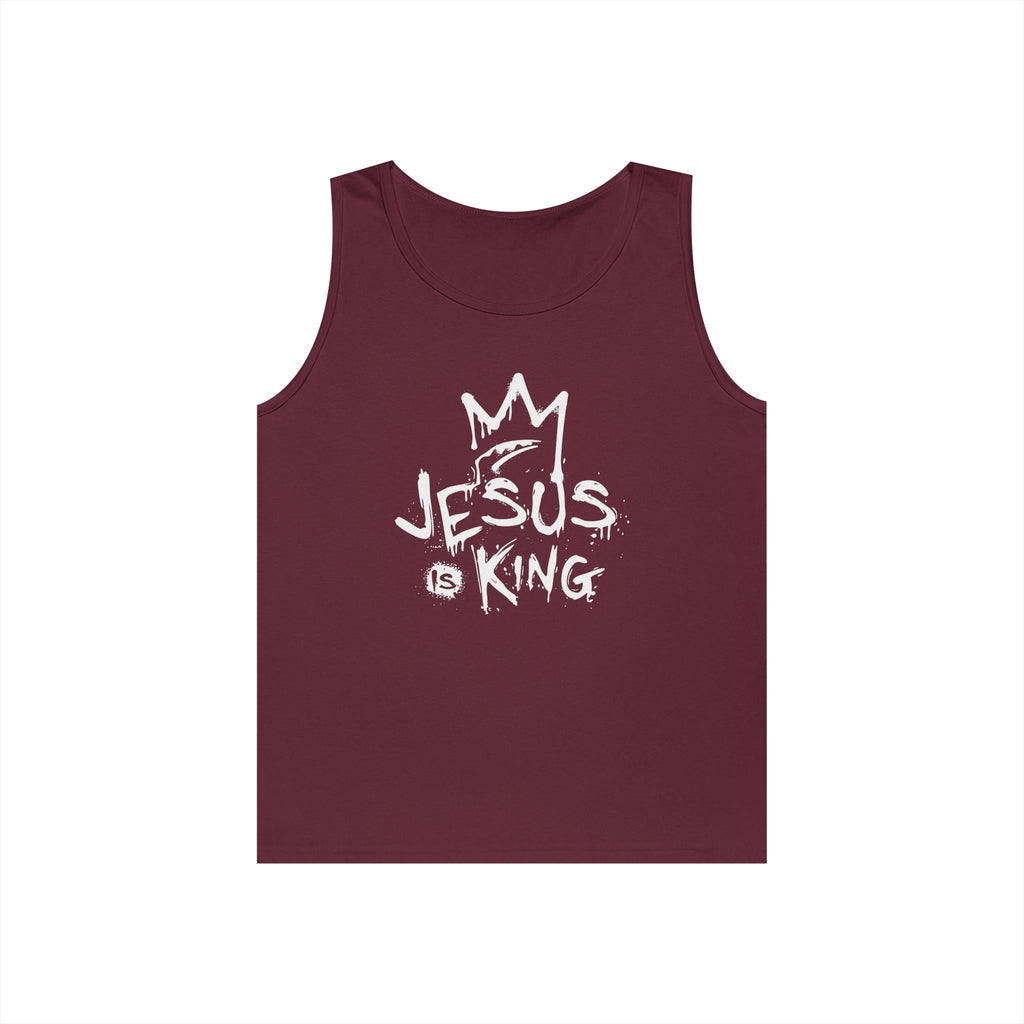 Faith Based Teen Tank - Jesus is King | Tank Top by atgodanddesigns