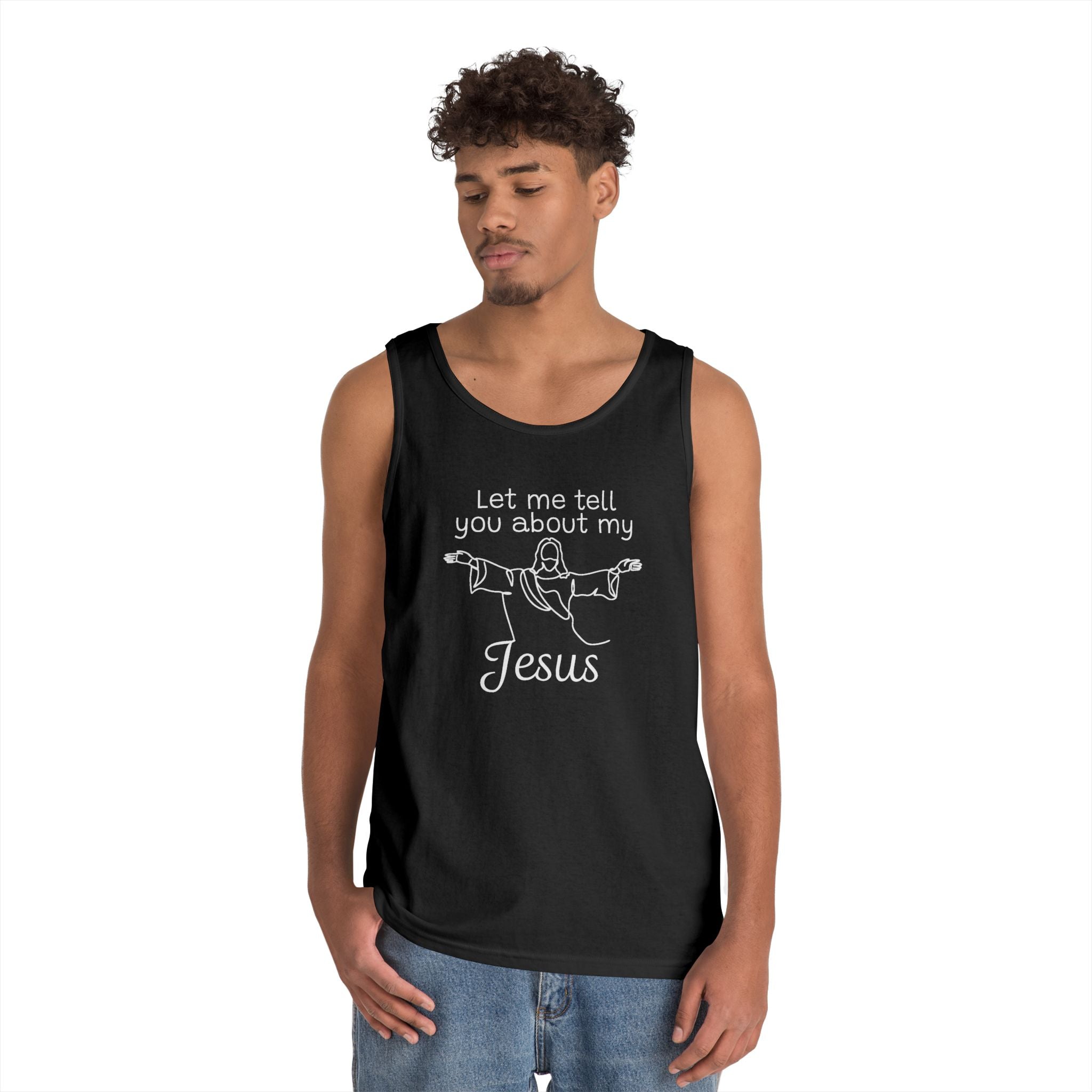 Faith Based Teen Tank - Let Me Tell You About My Jesus | Tank Top by atgodanddesigns