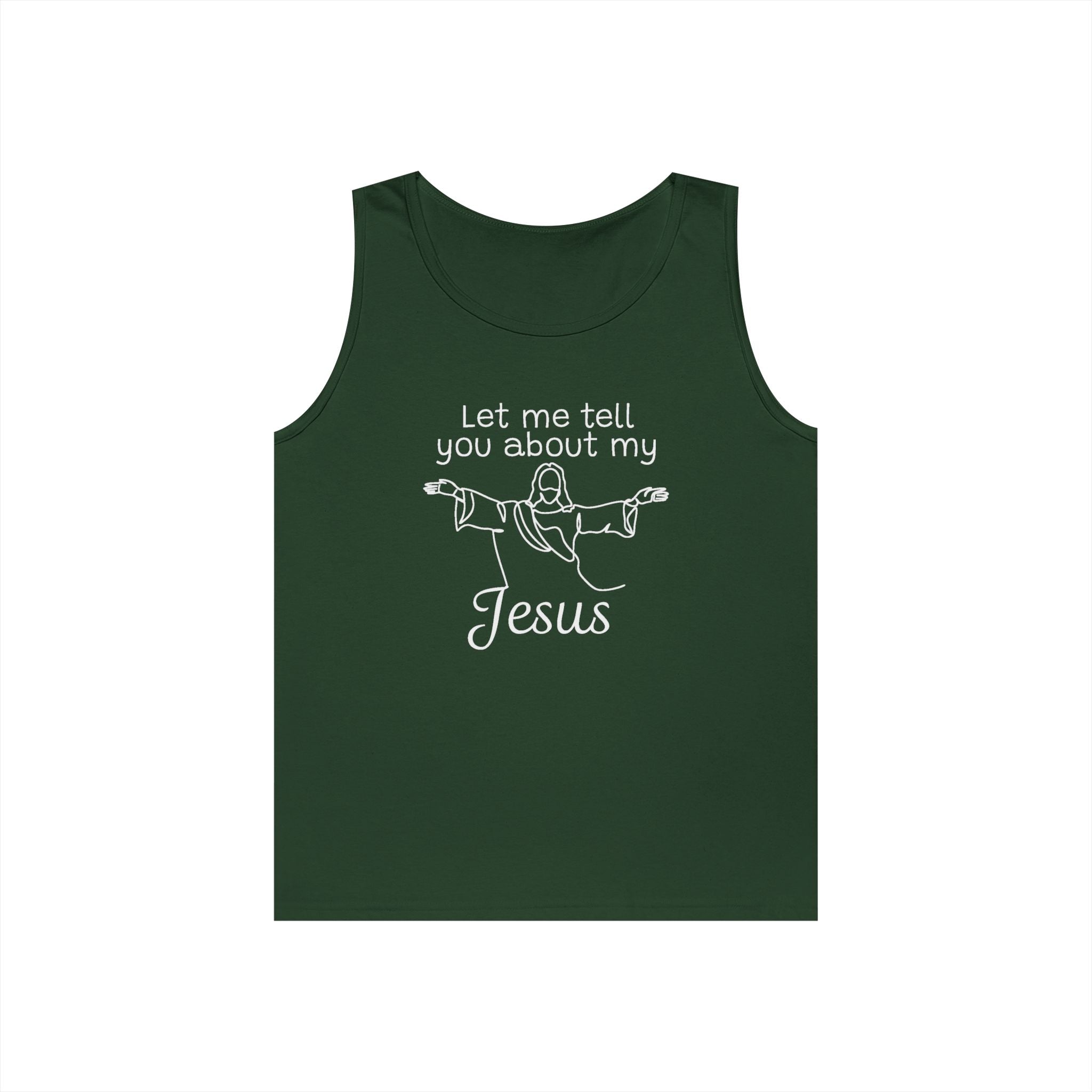 Faith Based Teen Tank - Let Me Tell You About My Jesus | Tank Top by atgodanddesigns